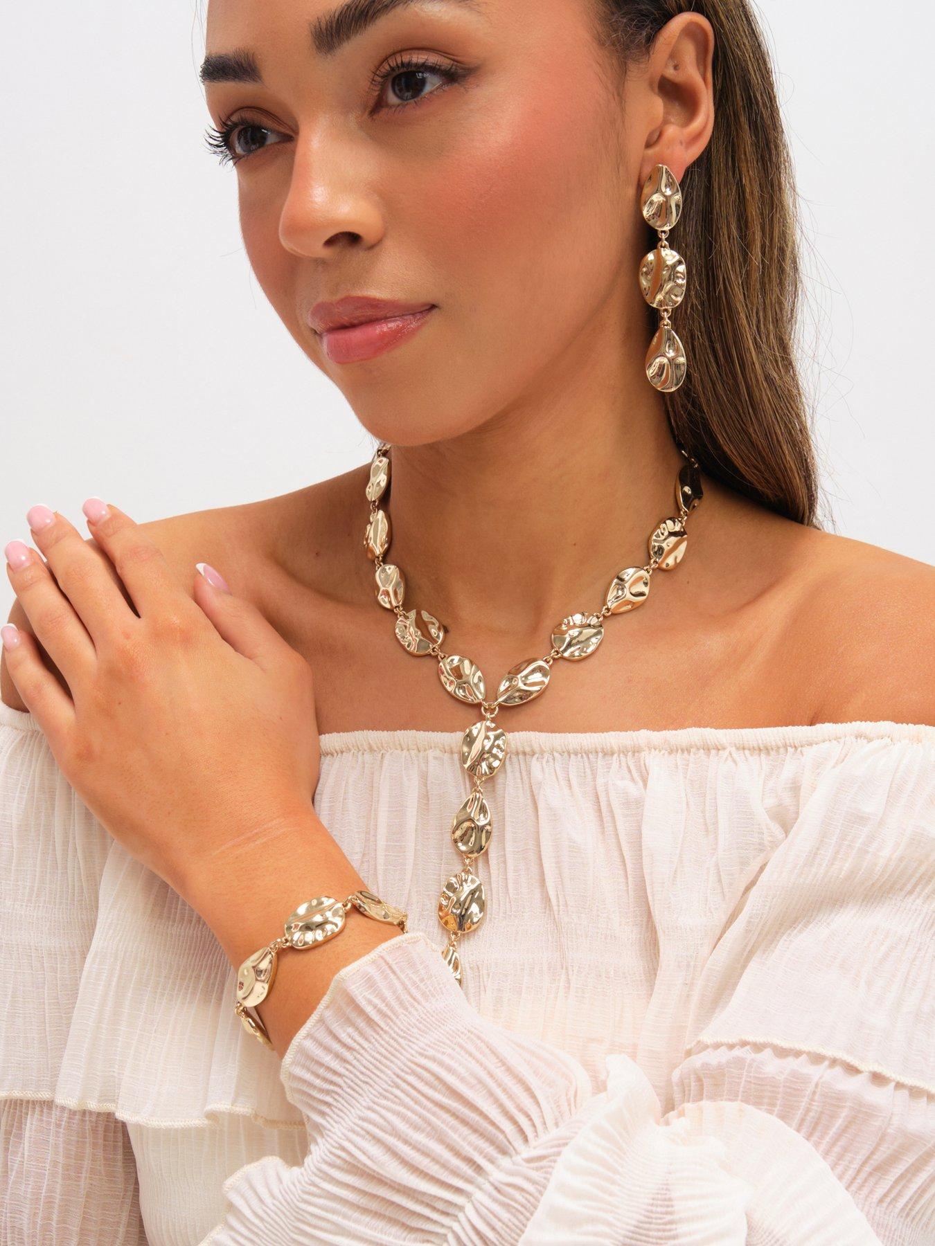  image of mood-gold-polished-molten-drop-earrings