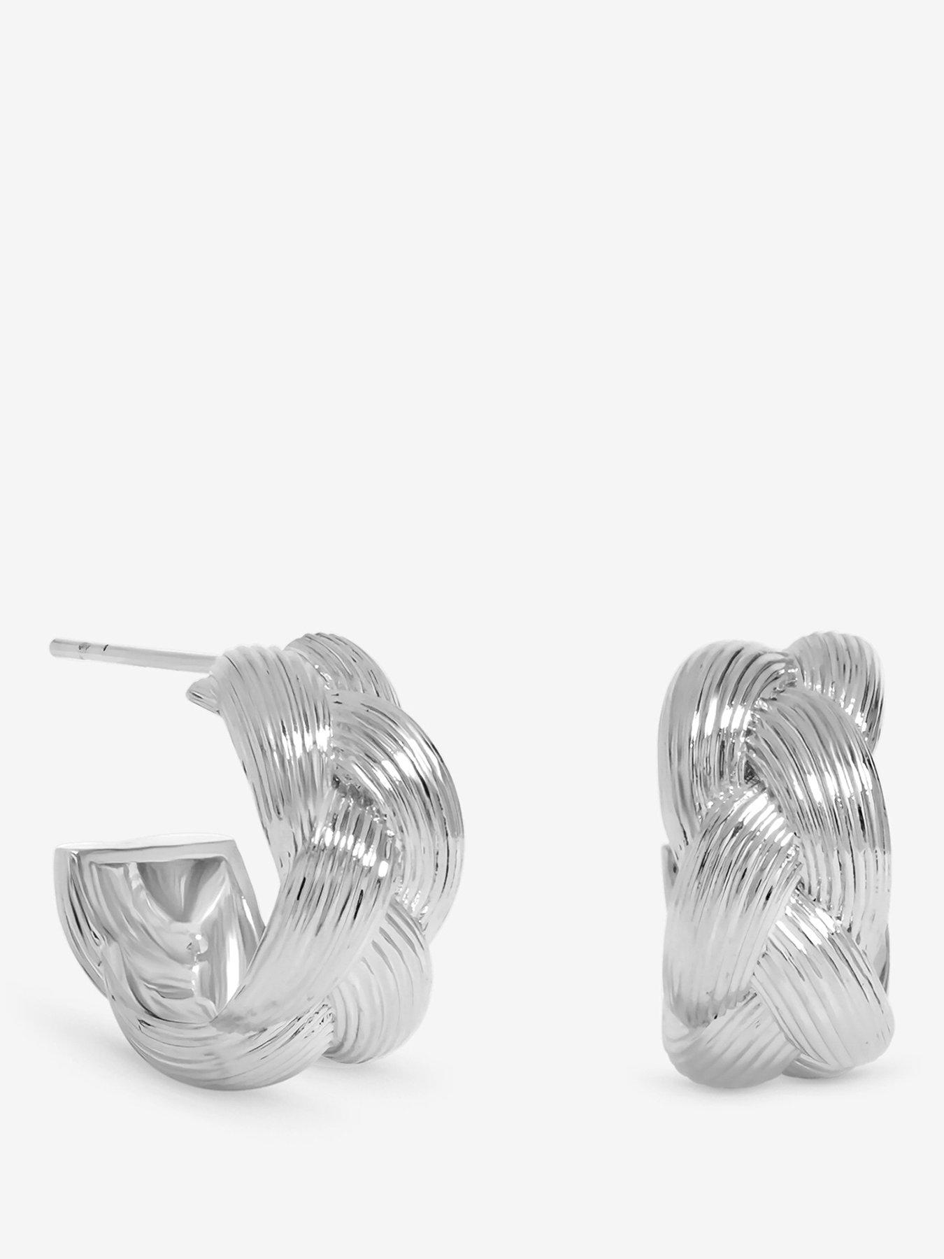  image of inicio-satin-braided-hoops