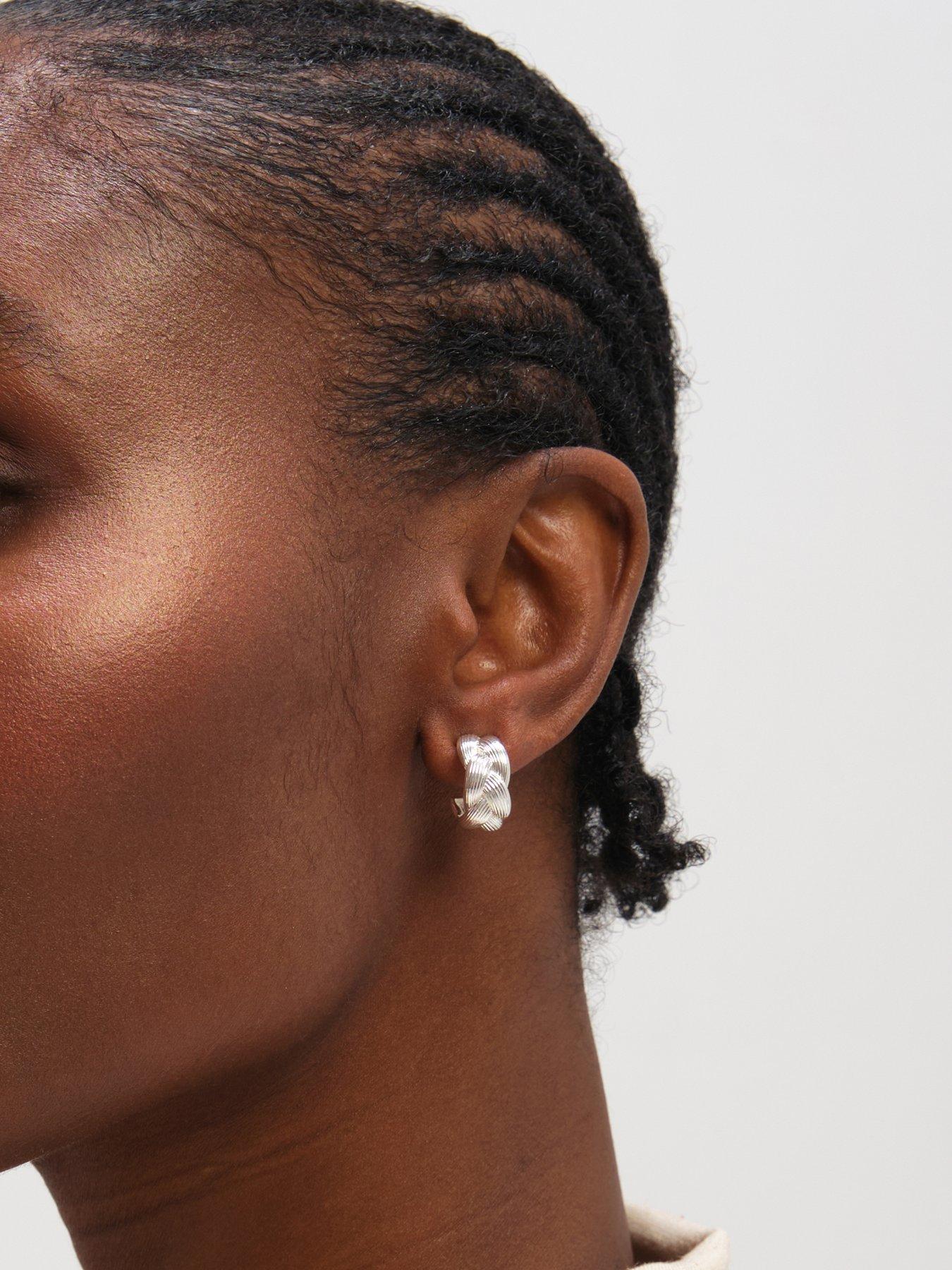  image of inicio-satin-braided-hoops