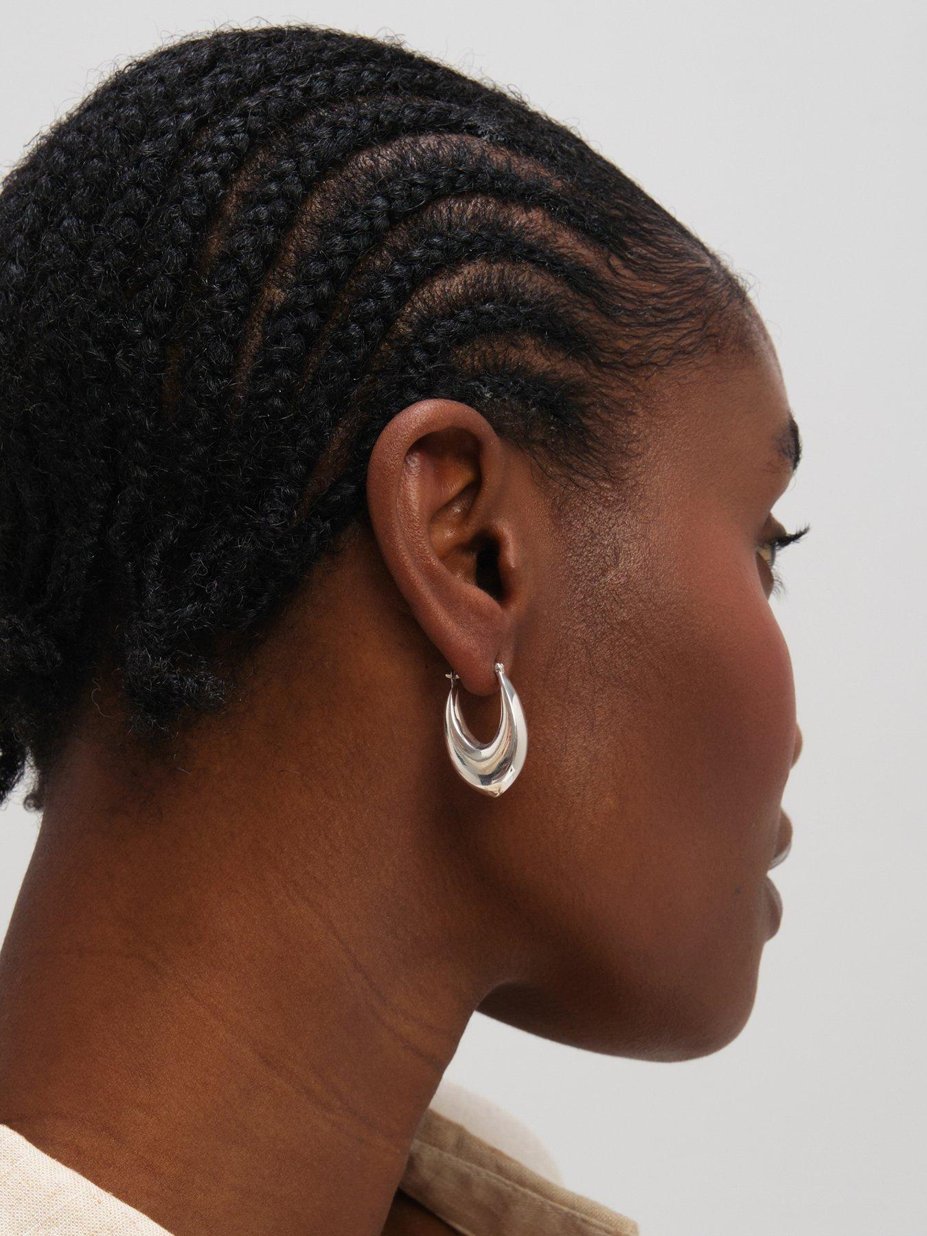 stillFront image of inicio-chunky-curved-creole-hoops
