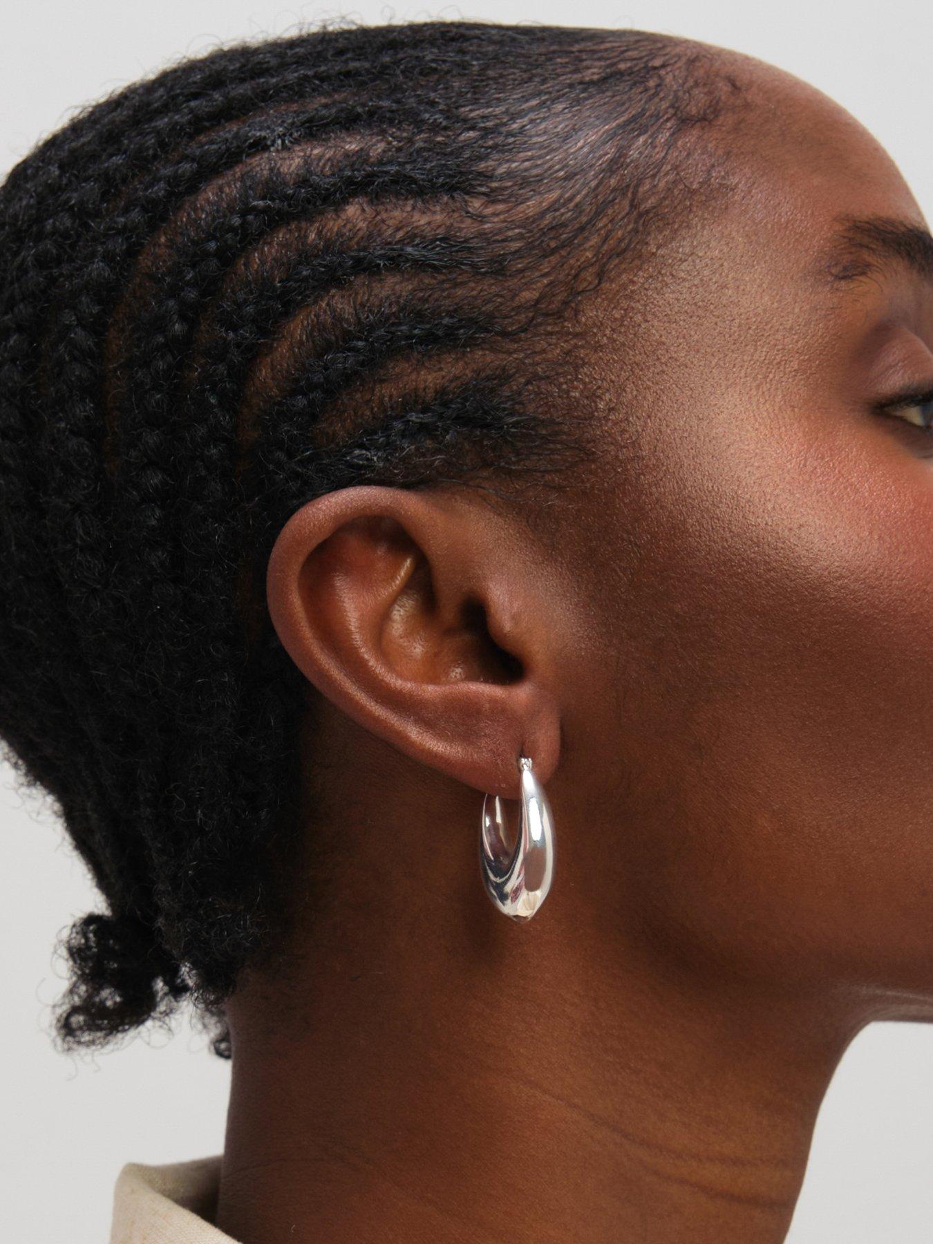 Image 3 of 3 of Inicio Chunky Curved Creole Hoops