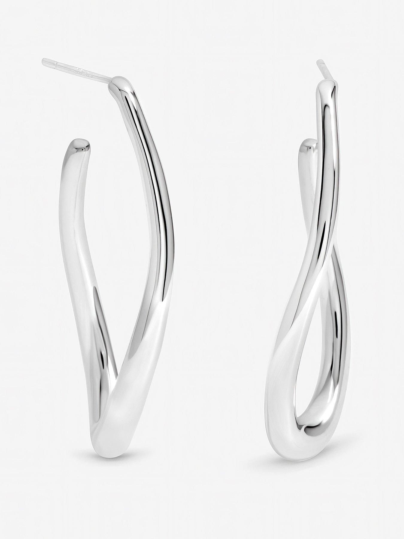Inicio Large Polished Hoops
