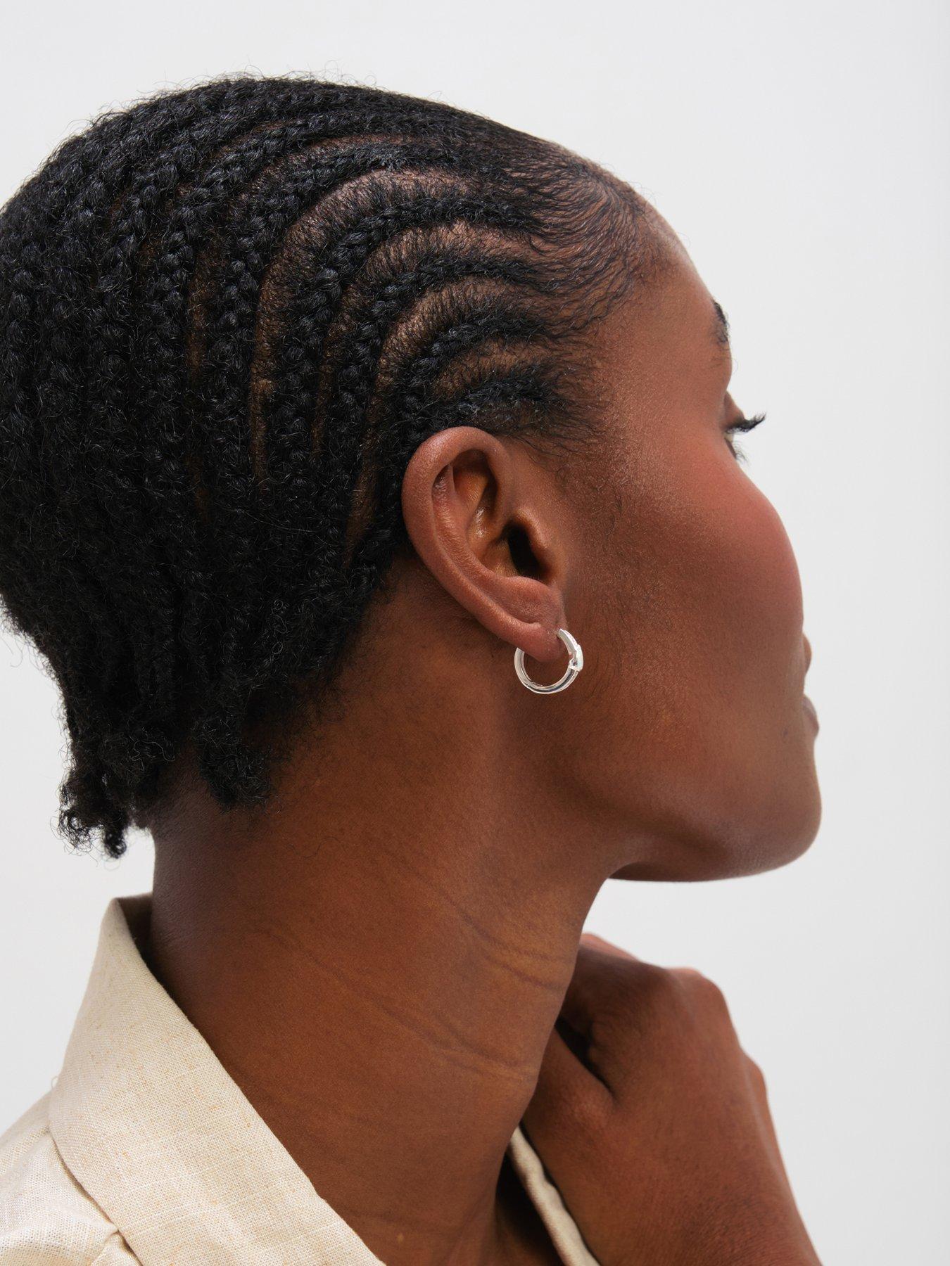  image of inicio-opal-huggie-hoops