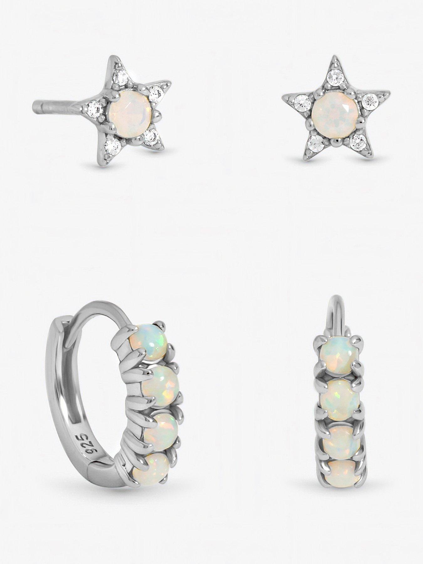 Inicio Inicio Opal Earrings - Pack of 2