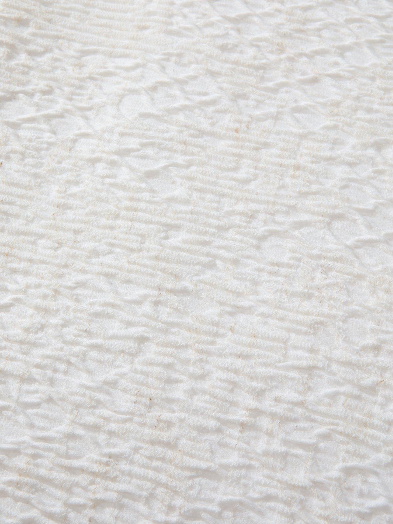 Image 4 of 5 of Michelle Keegan Home Cala Polylinen Textured Duvet Set - Cream