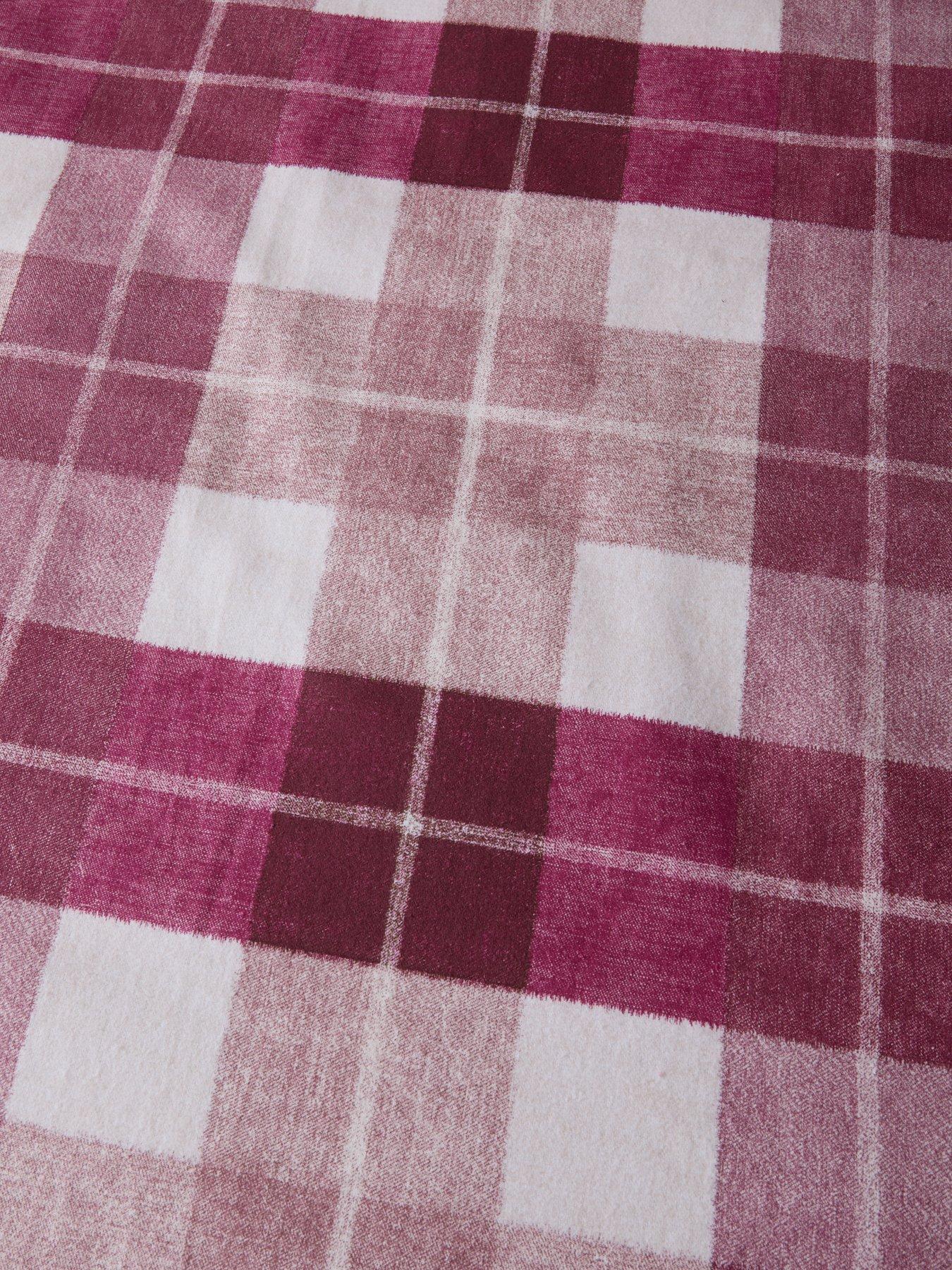 Image 5 of 6 of The Very Collection 100% Brushed Cotton Check Print Duvet Set