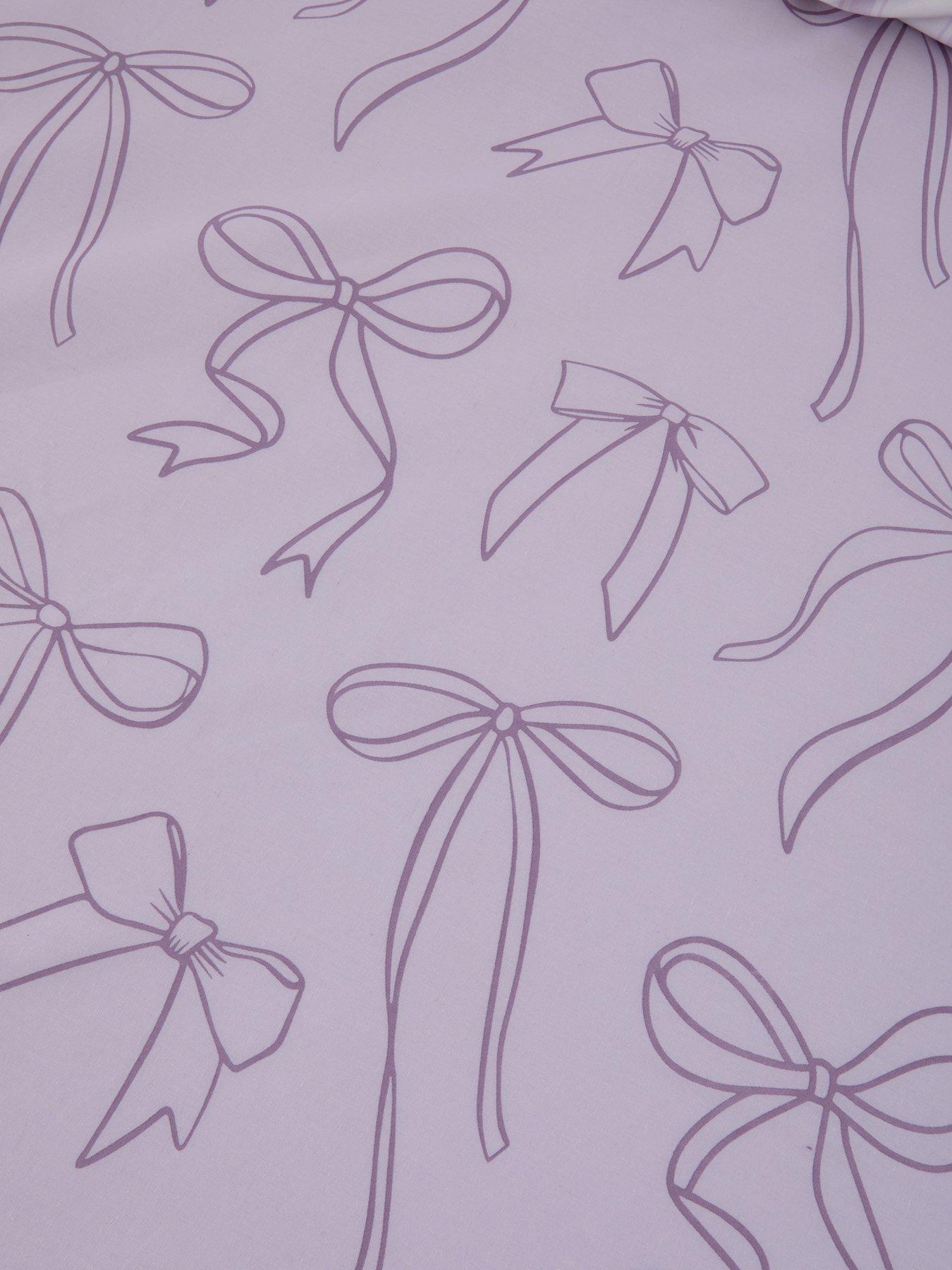 Image 4 of 5 of The Very Collection Bow Print Duvet Set