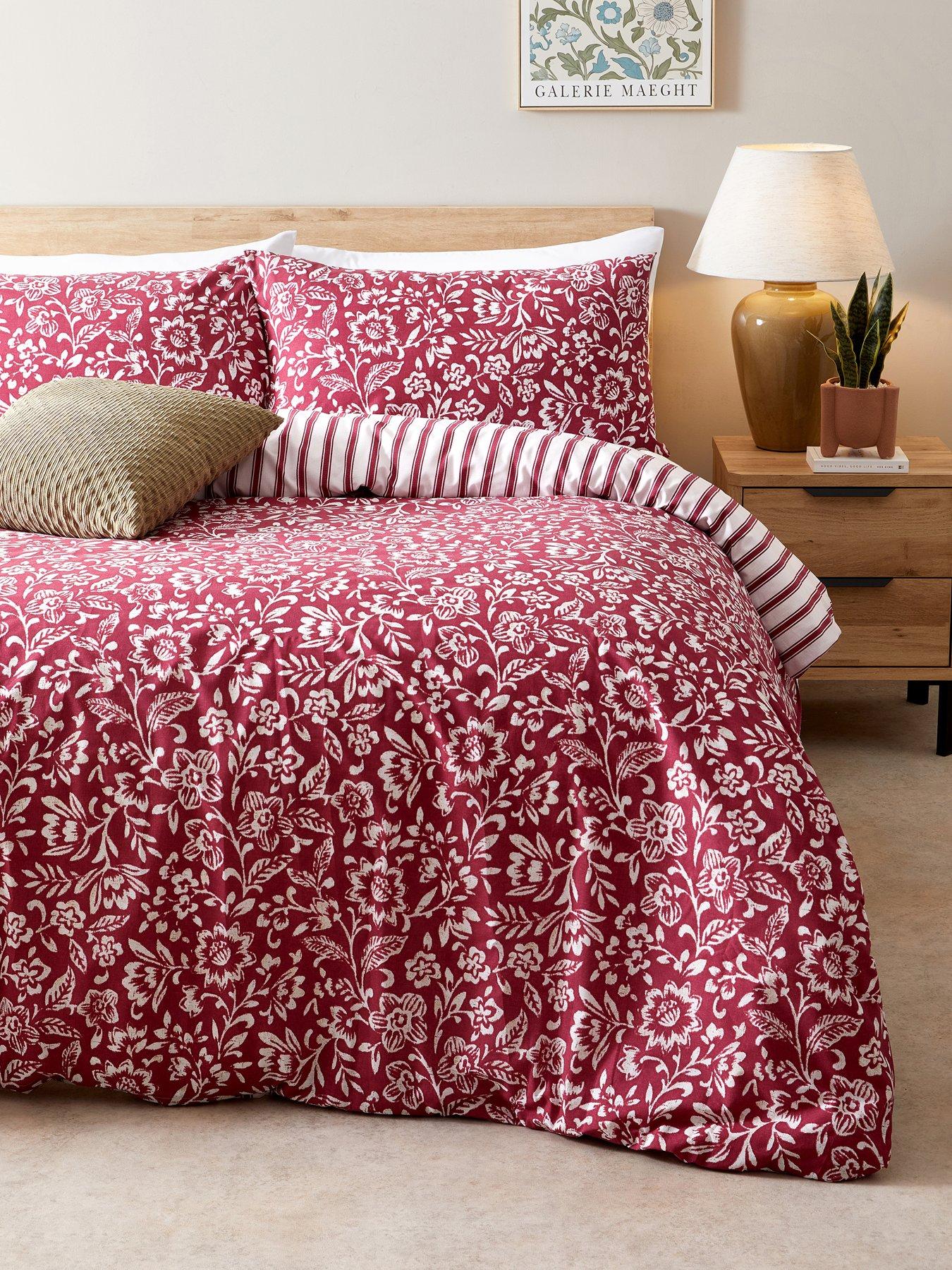Image 1 of 5 of The Very Collection Folk Foral Woolock Print Duvet Set