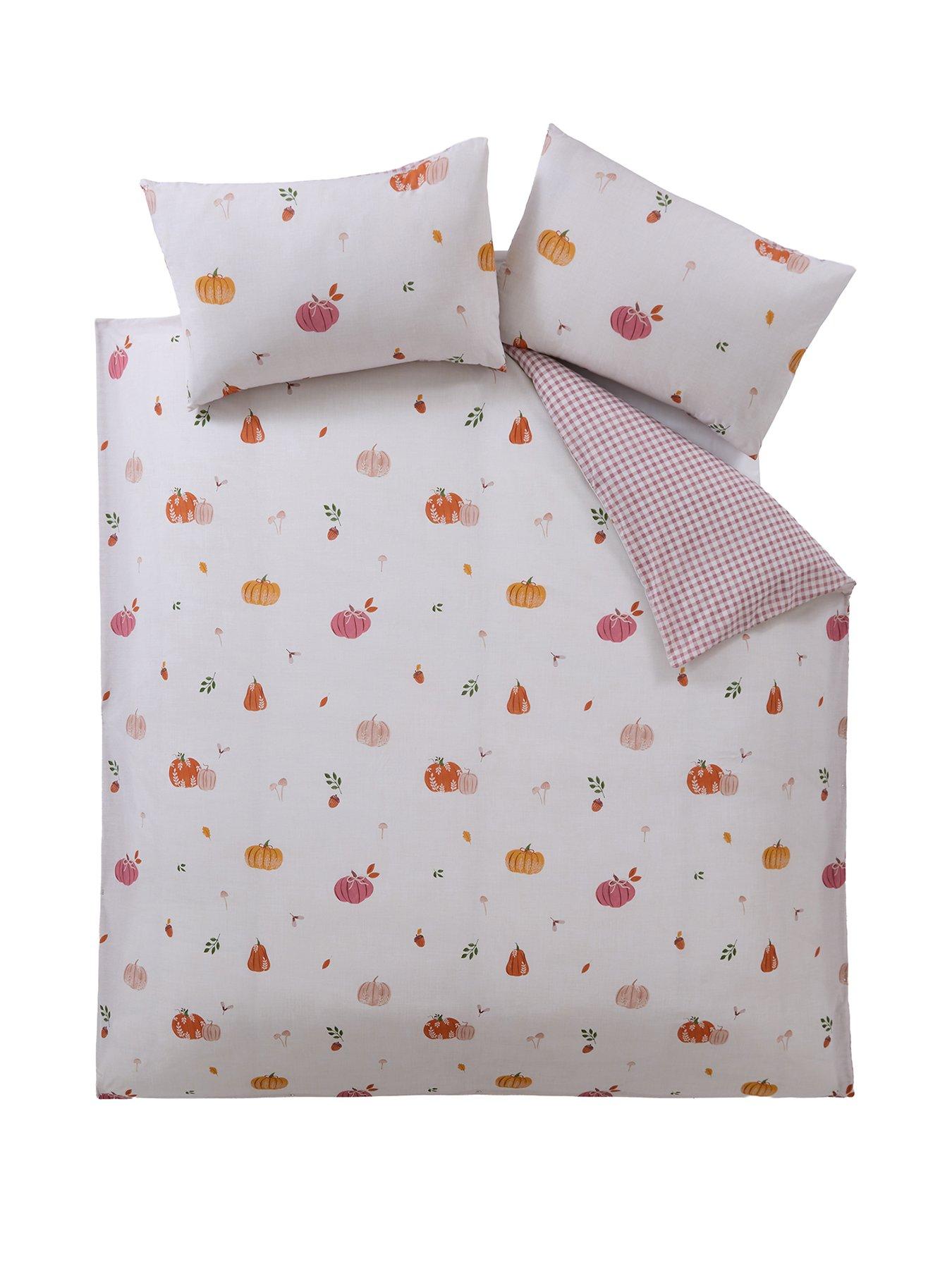 Image 2 of 6 of The Very Collection Autumn Pumpkin Print Duvet Set