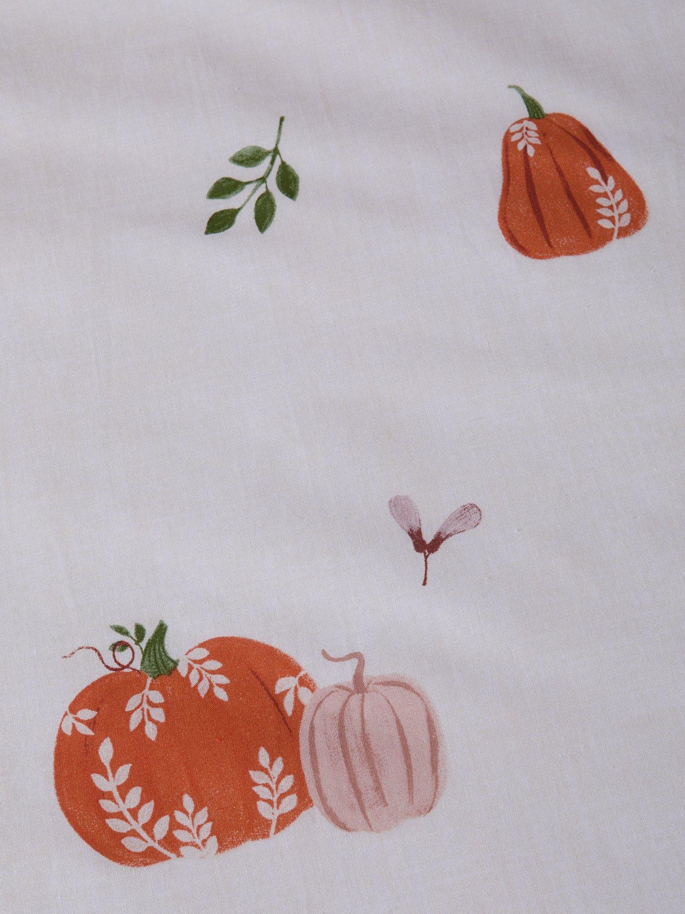 Image 4 of 6 of The Very Collection Autumn Pumpkin Print Duvet Set