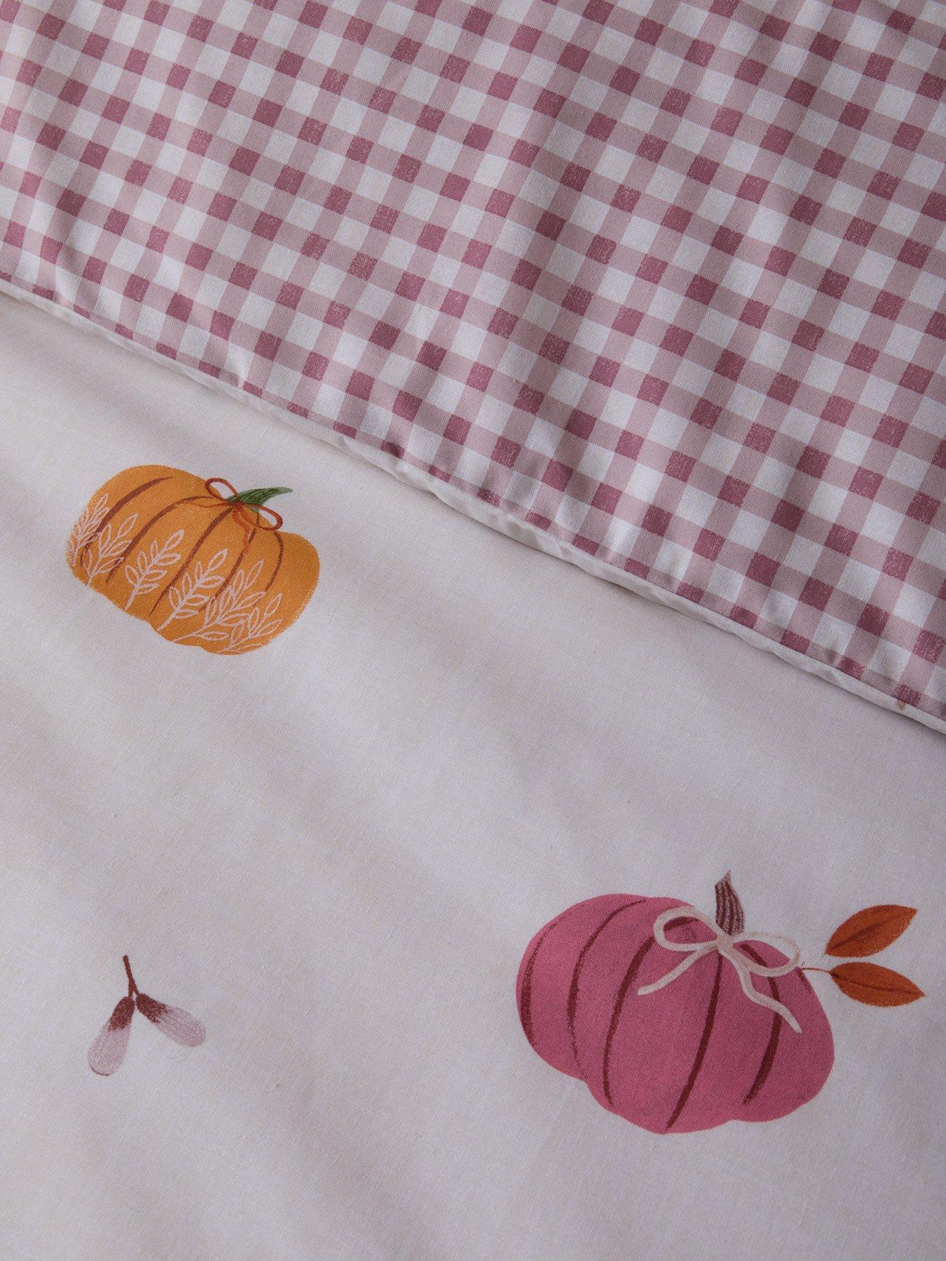 Image 5 of 6 of The Very Collection Autumn Pumpkin Print Duvet Set