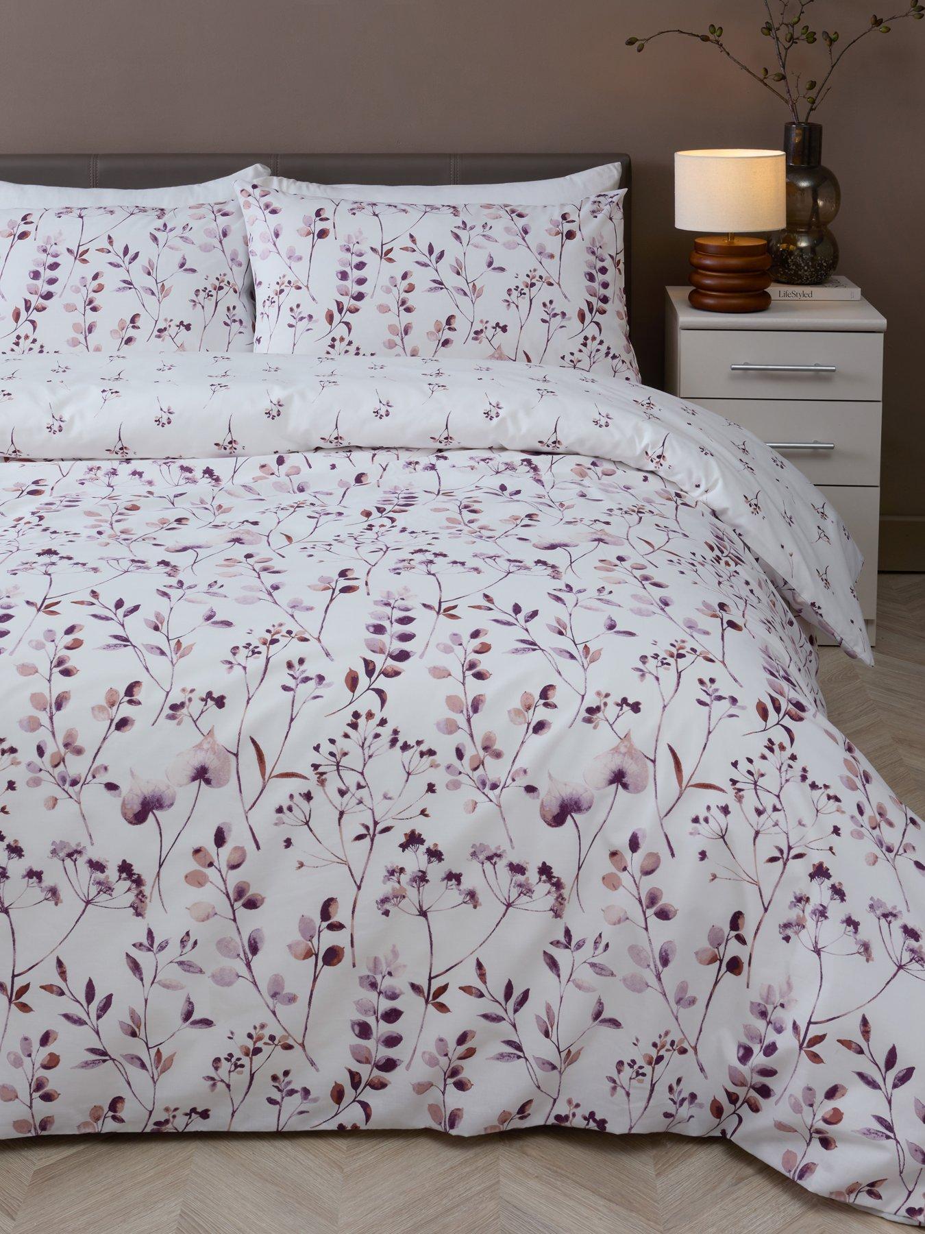 The Very Collection Watercolour Leaves Duvet Set