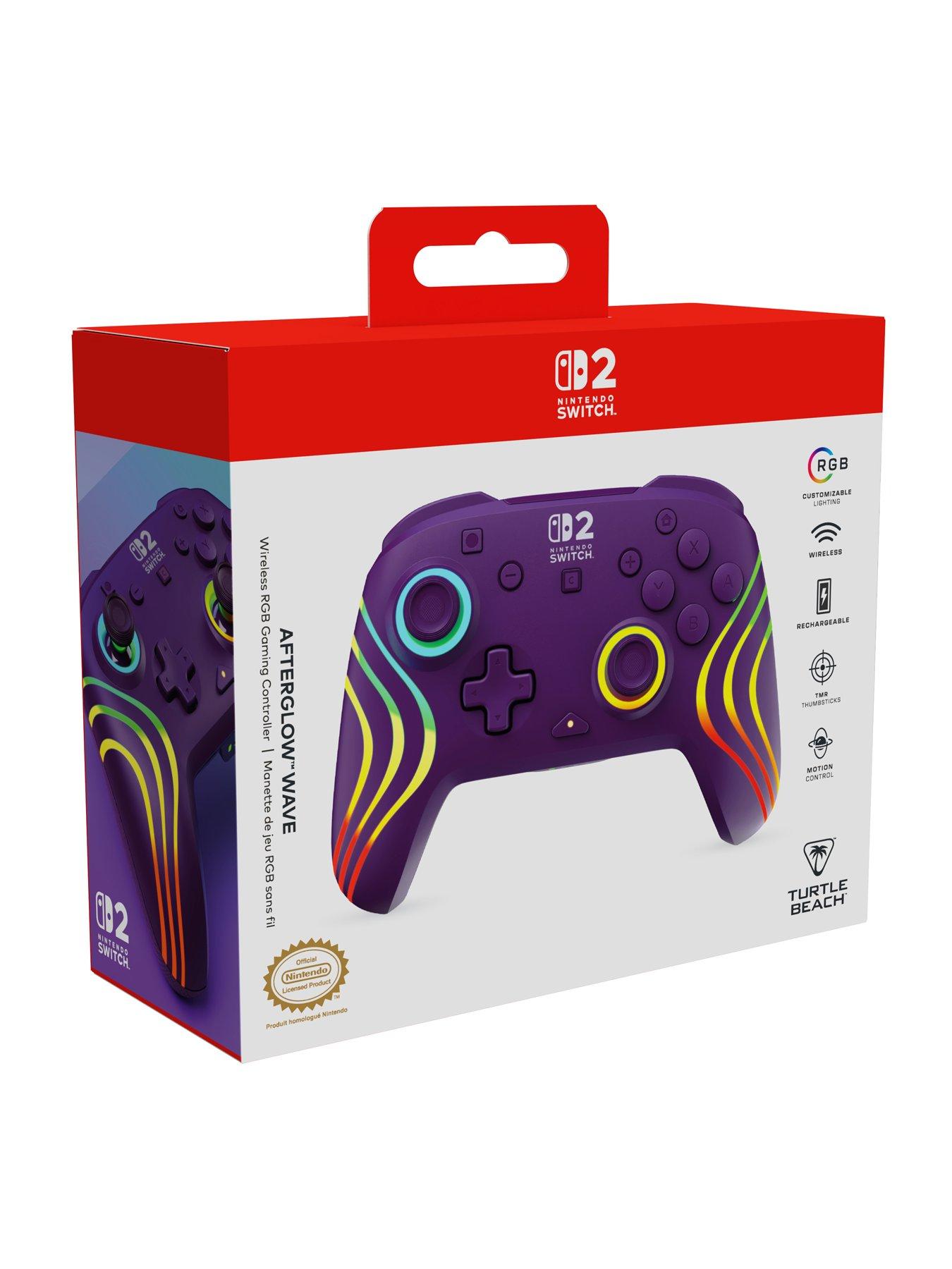  image of turtle-beach-afterglow-wave-wireless-controller-purple-for-switch-2
