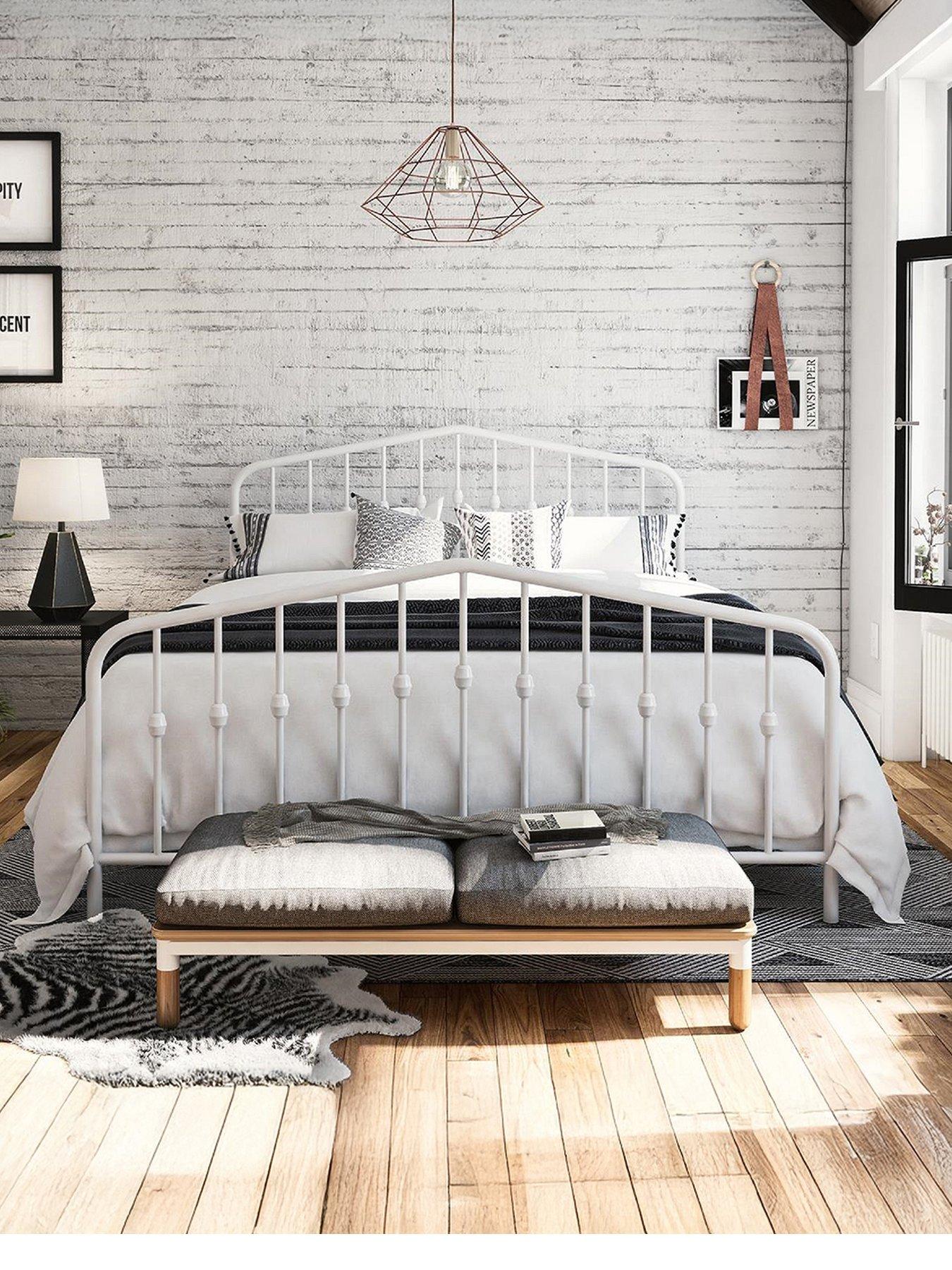  image of dorel-home-bushwick-metal-bed-frame