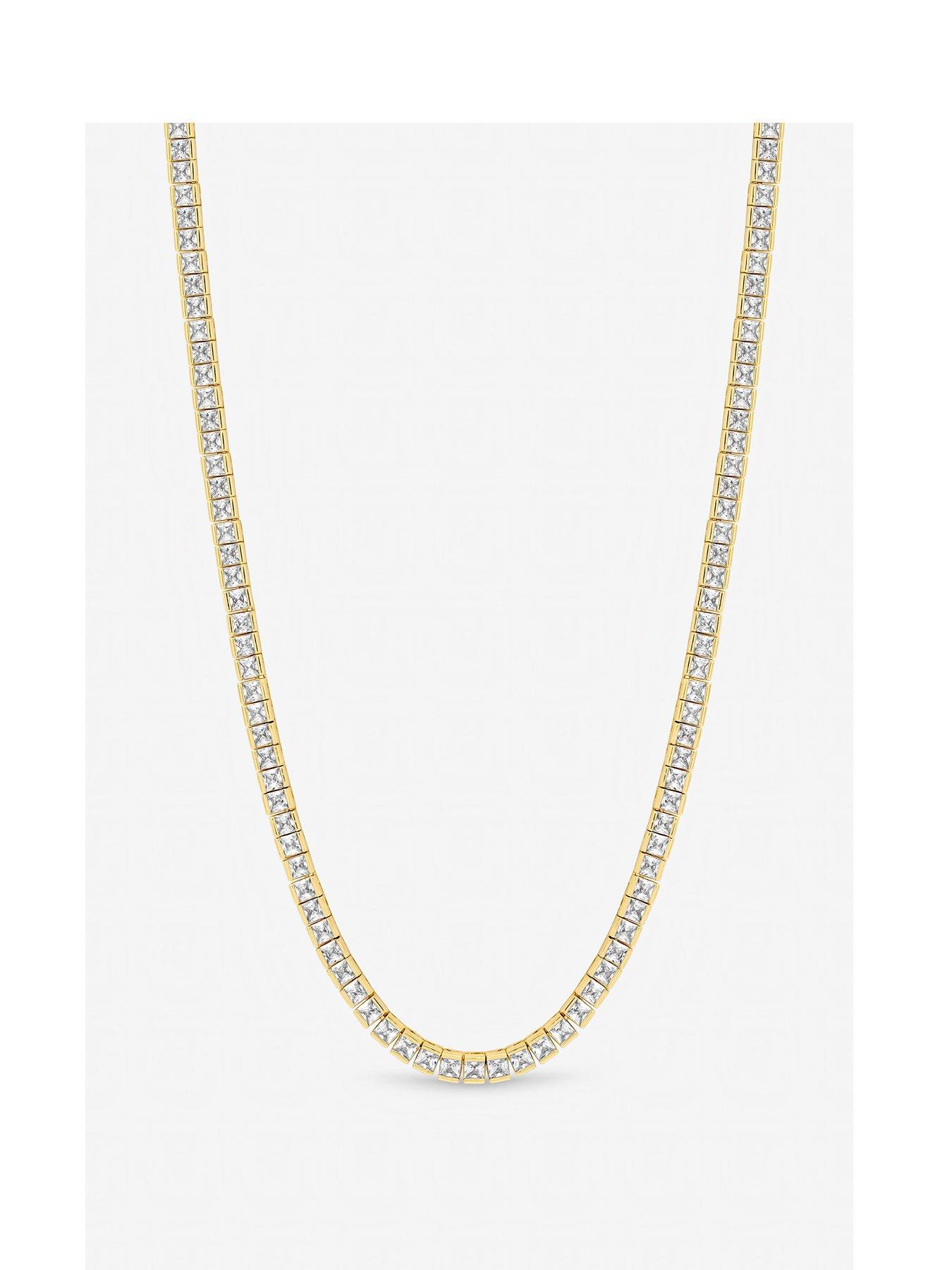 Jon Richard Jon Ricahrd Gold Plated Luxe Tennis Necklace