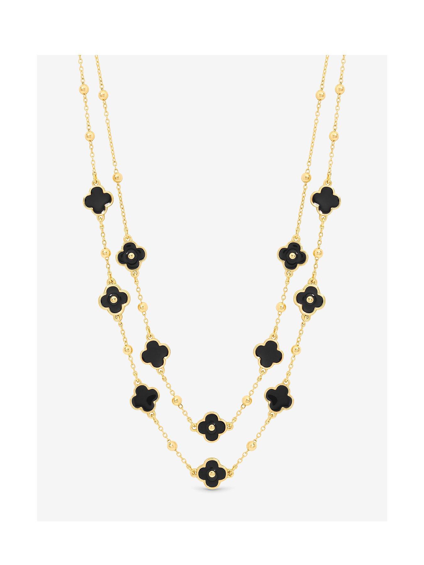 mood-jet-clover-multi-row-necklace