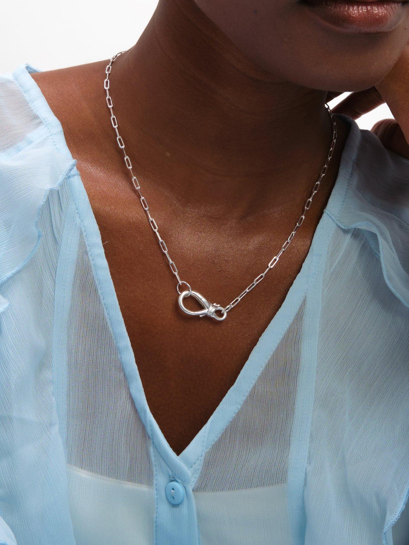  image of inicio-infinity-clasp-necklace-gift-pouch
