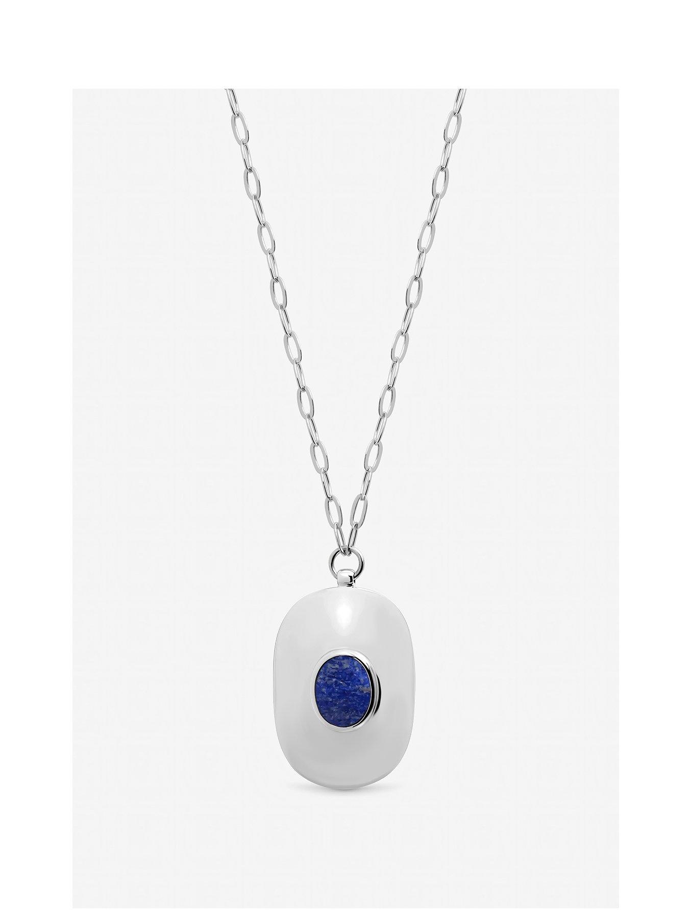 Image 1 of 3 of Inicio Large Turquoise Polished Pendant - Gift Pouch