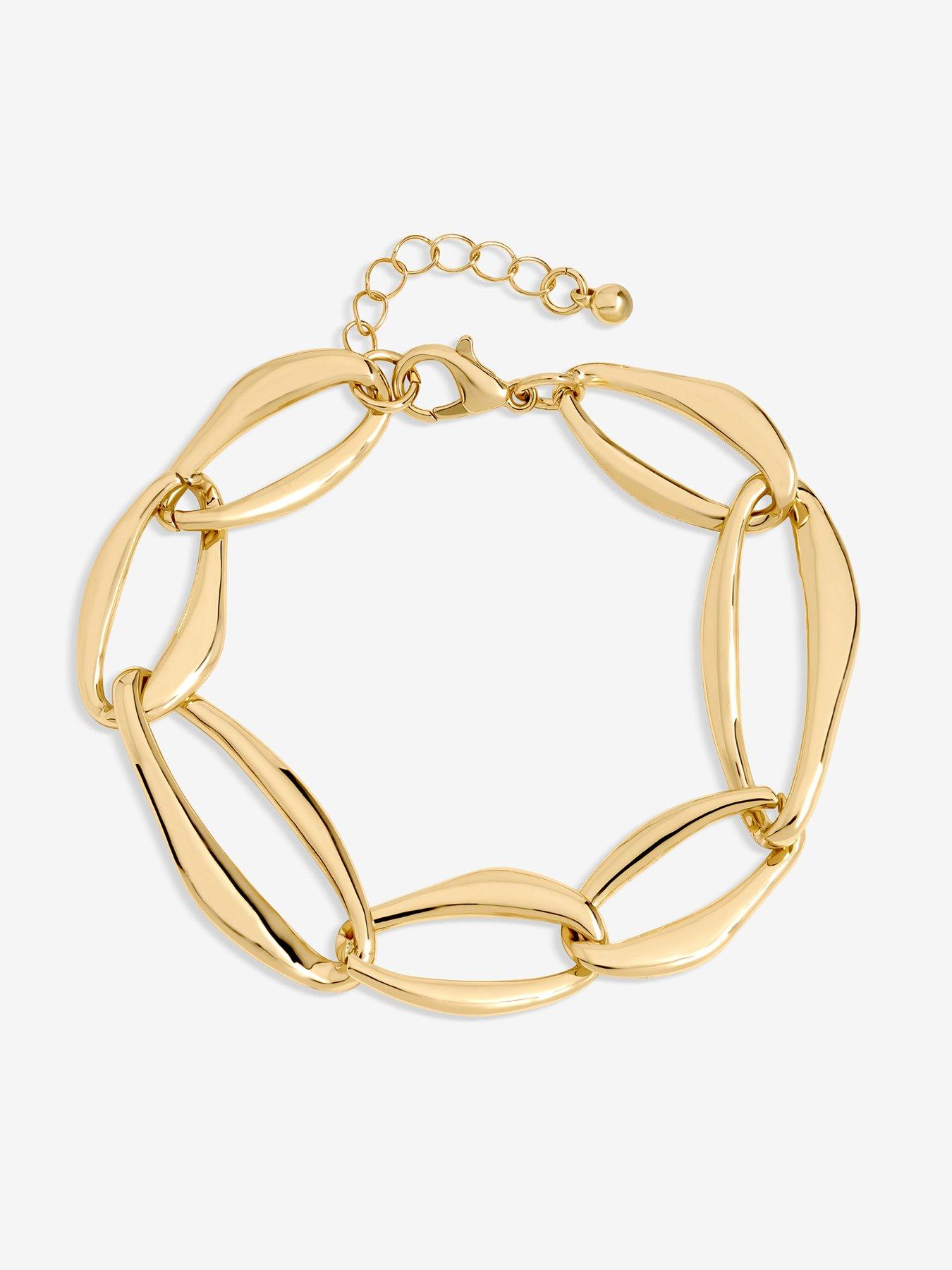 Image 2 of 3 of Mood Gold Plated Large Link Chain Bracelet