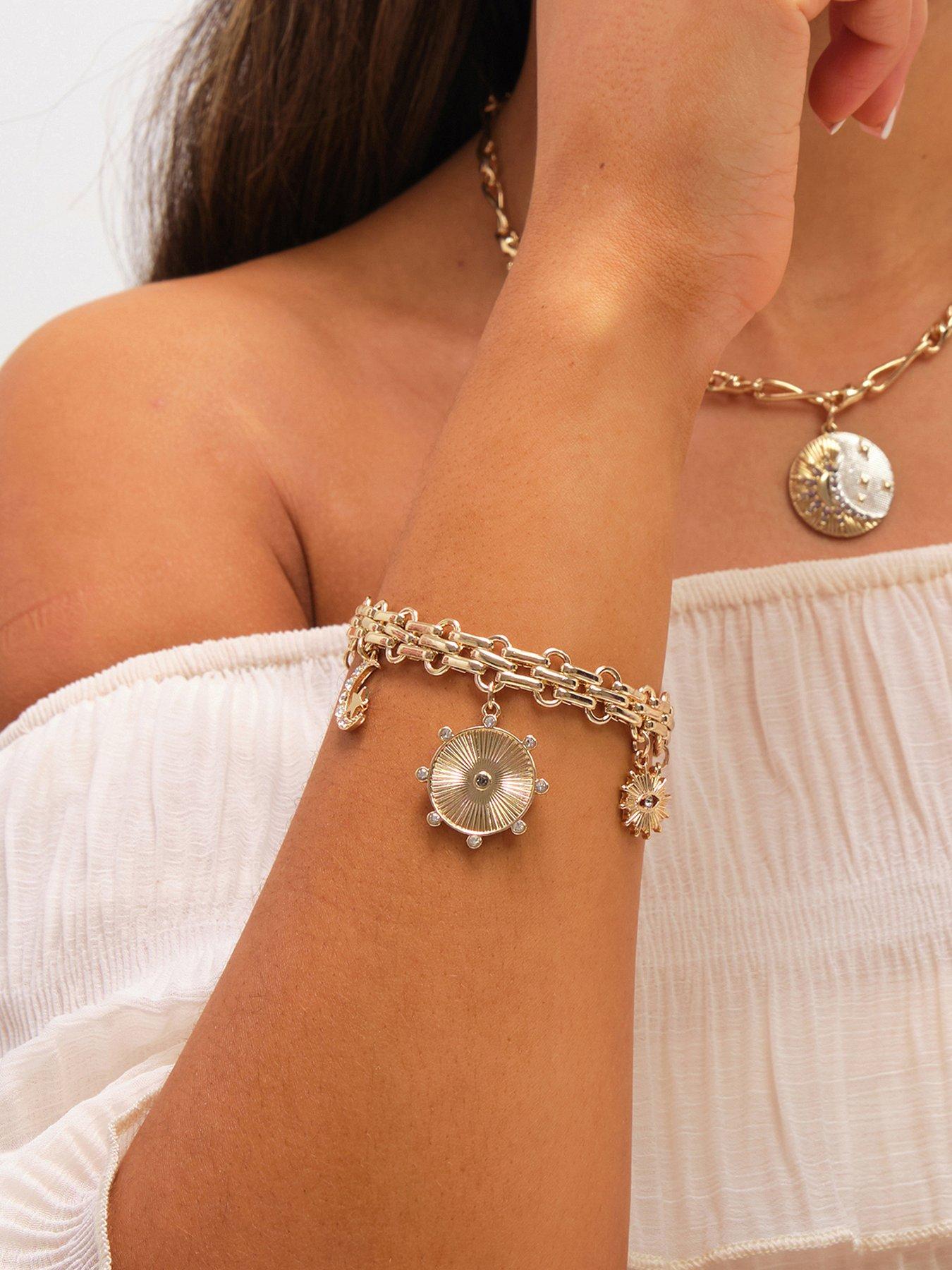 Image 1 of 3 of Mood Gold Plated Celestial Charm Bracelet