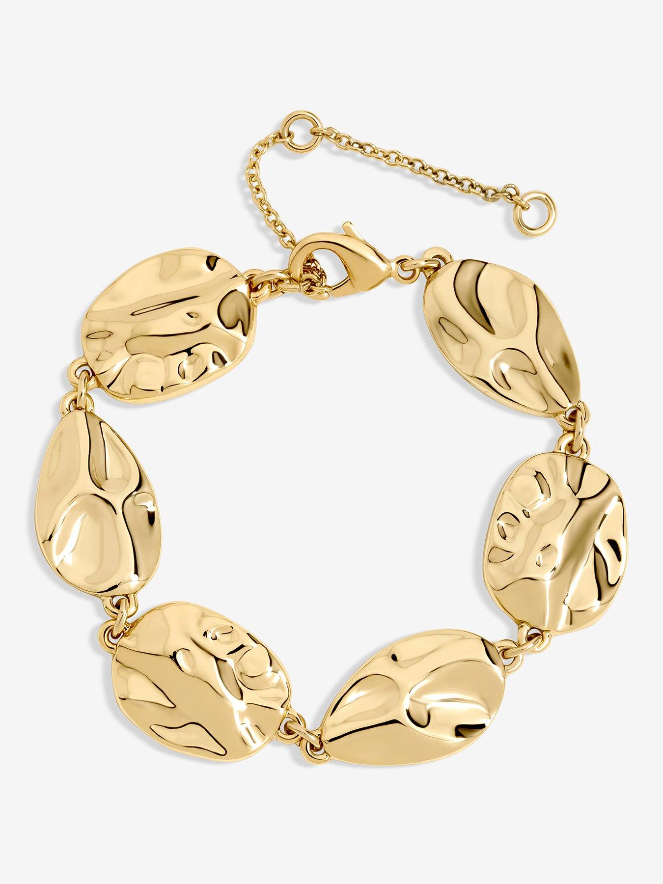  image of mood-gold-polished-molten-bracelet