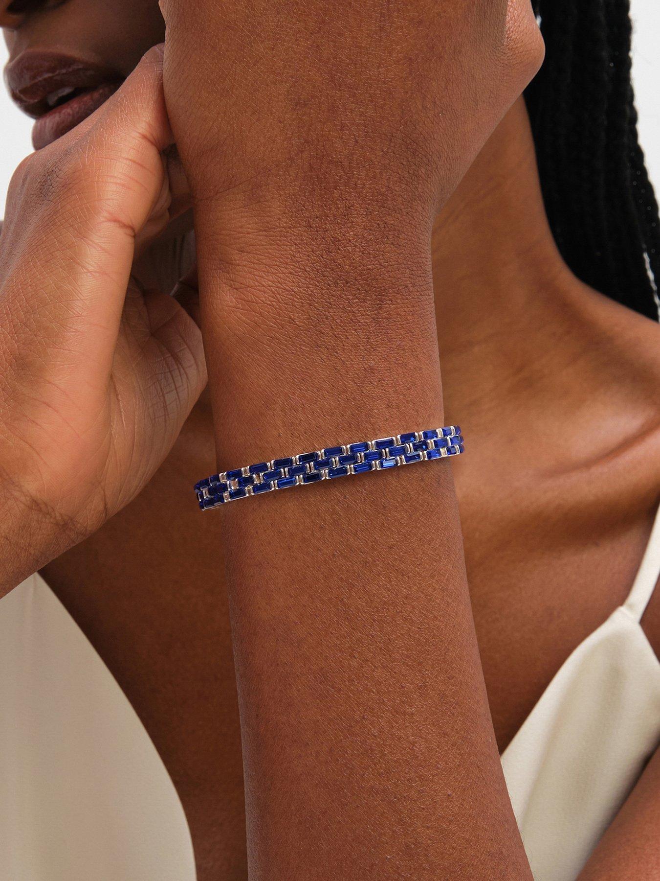 jon-richard-silver-plated-and-sapphire-chain-stretch-bracelet