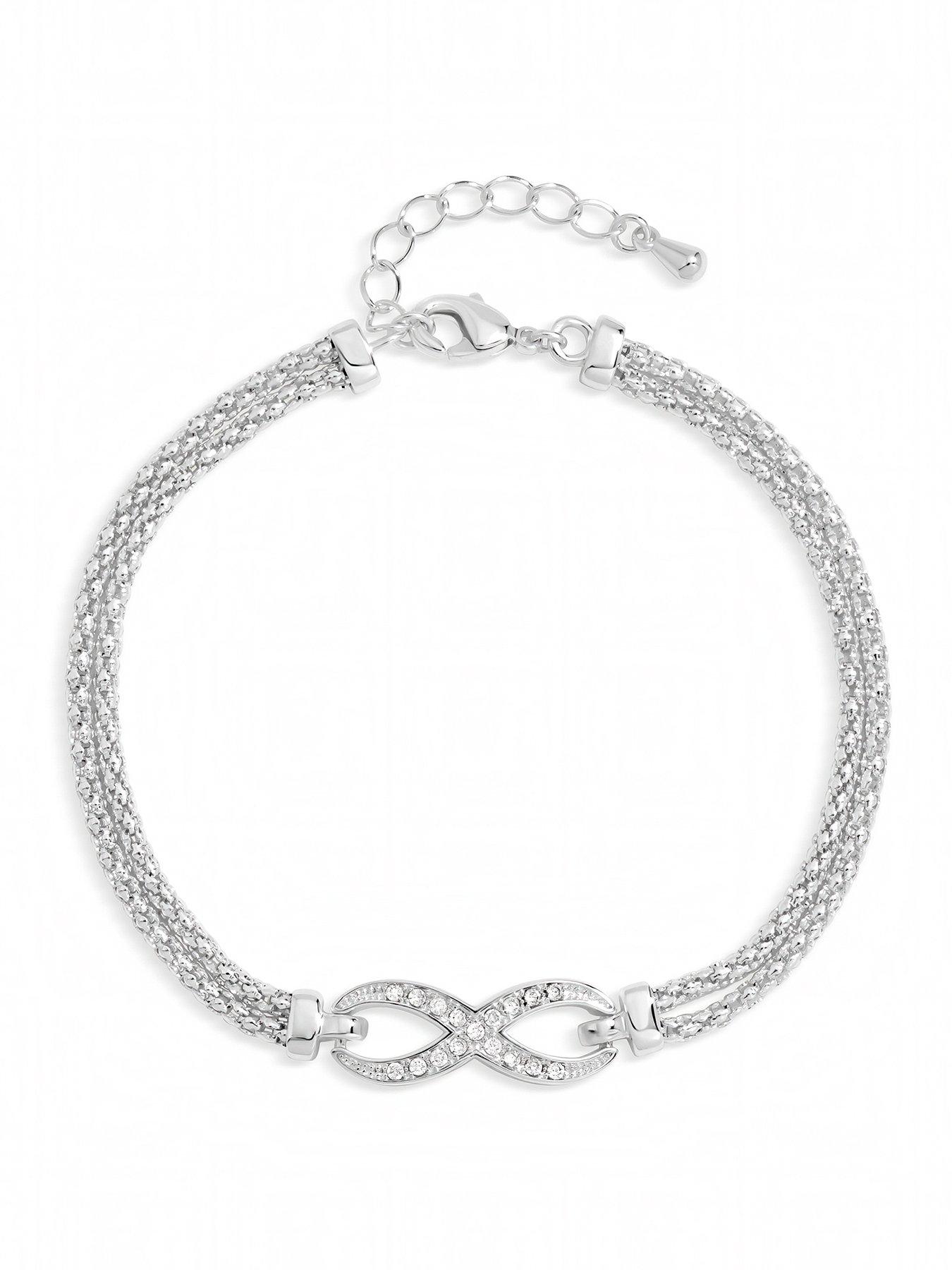 Image 1 of 1 of Inicio Premium Pave Infinity Bracelet - Gift Pouch