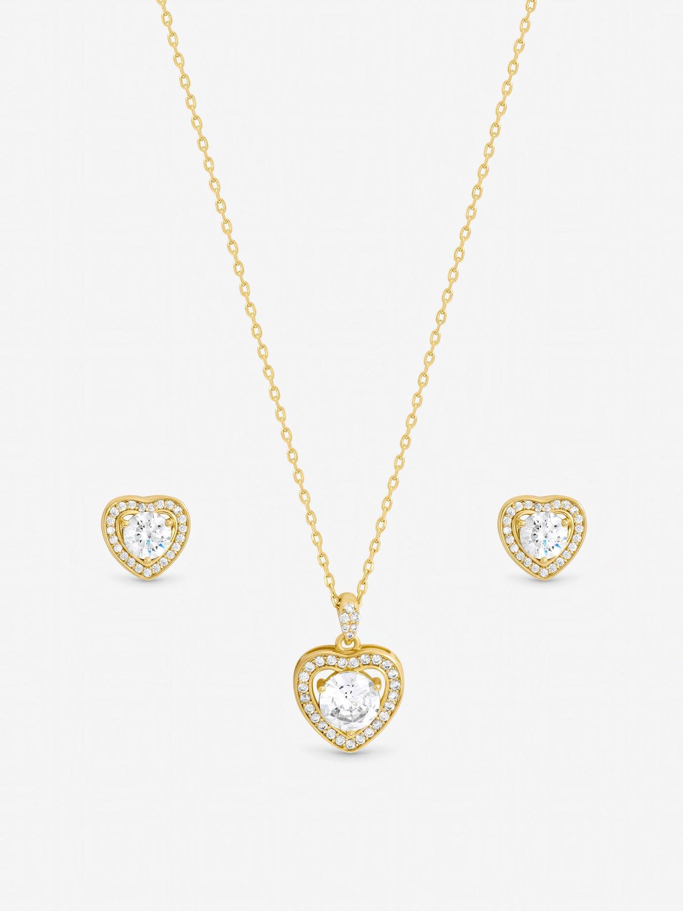Image 2 of 2 of Inicio 14Ct Real Gold Plated Heart Set - Gift Box