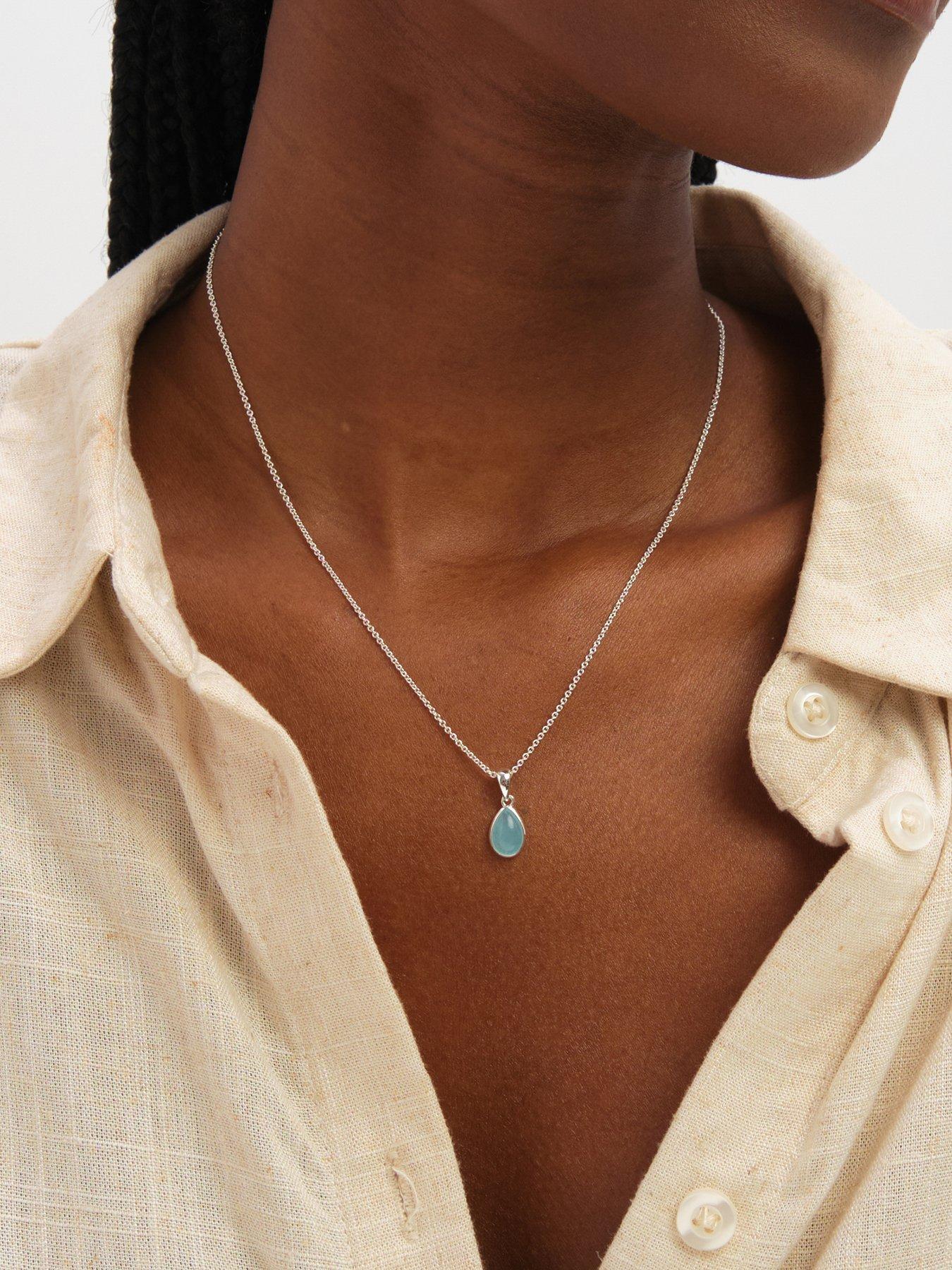 Image 4 of 5 of Inicio Turquoise Peardrop Set - Gift Box
