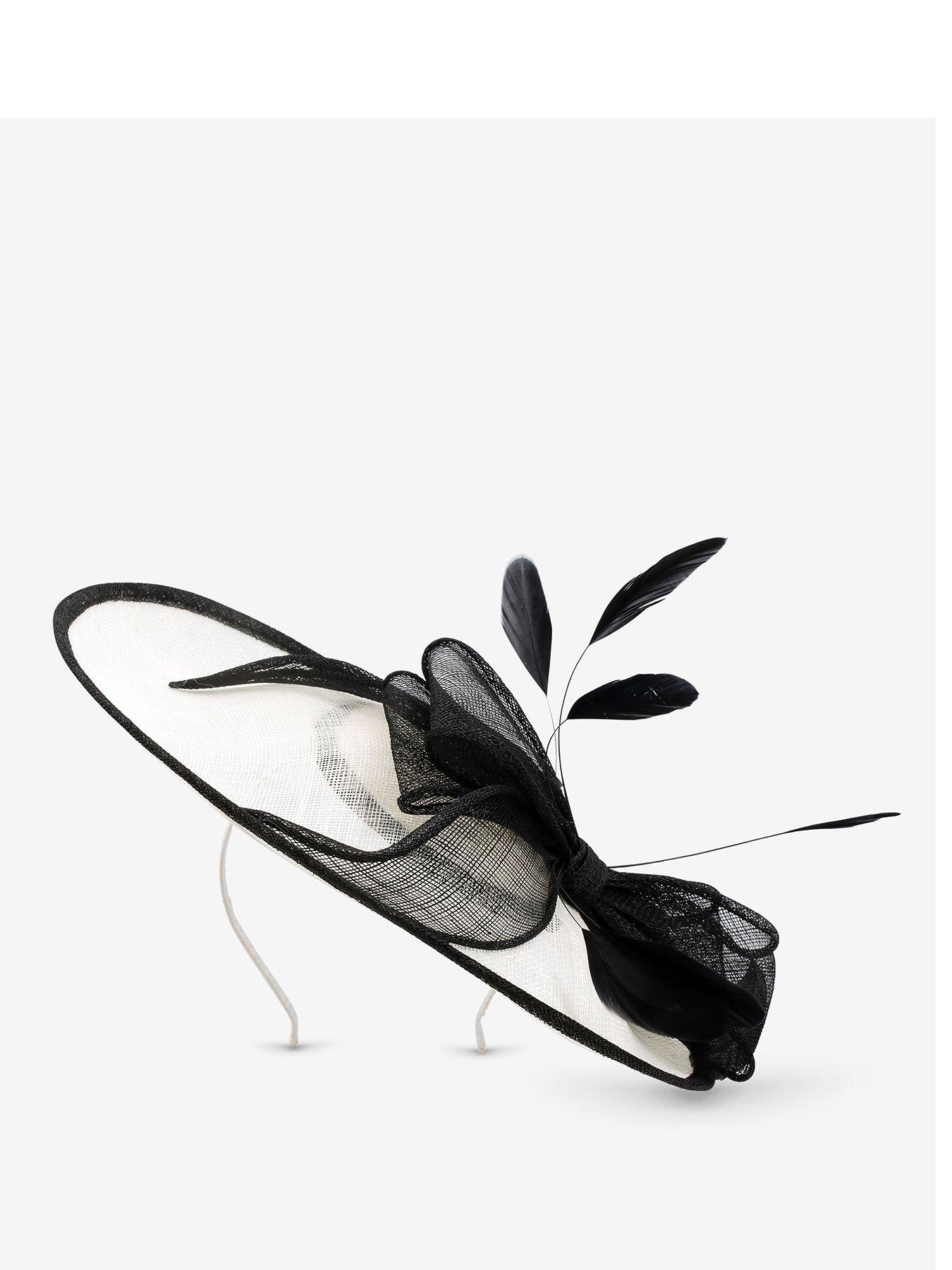 Jon Richard Mono Large Bow Hat Fascinator