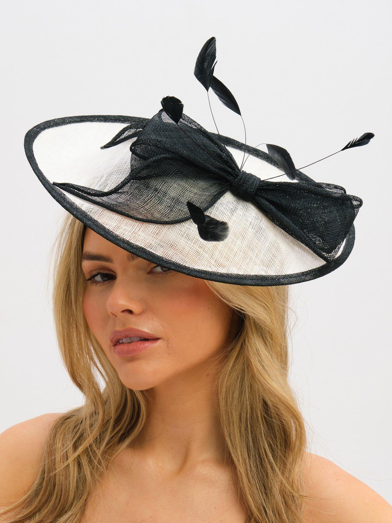 Image 3 of 3 of Jon Richard MONO LARGE BOW HAT FASCINATOR