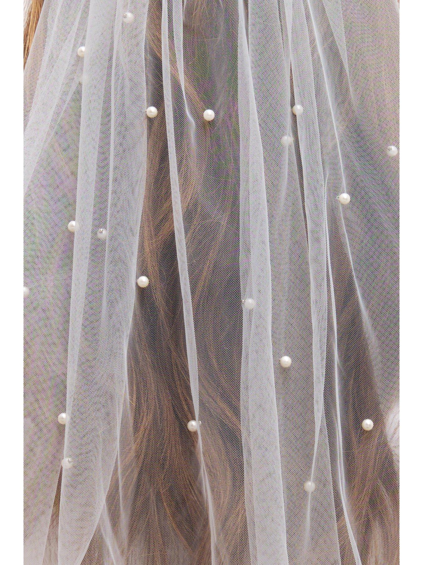 Image 2 of 2 of Jon Richard Short Pearl Veil
