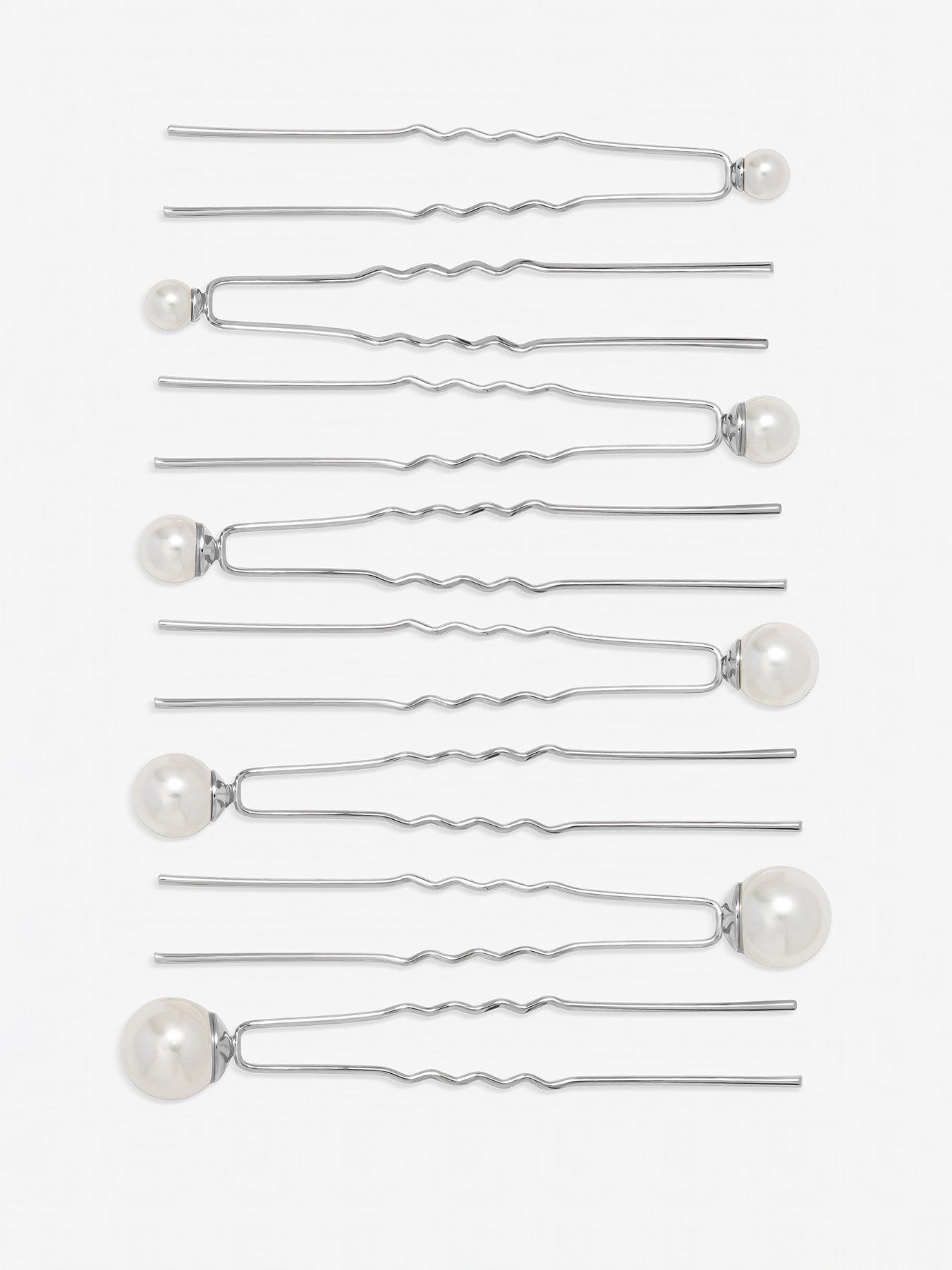 Image 2 of 3 of Jon Richard Silver Plated Pearl Pins