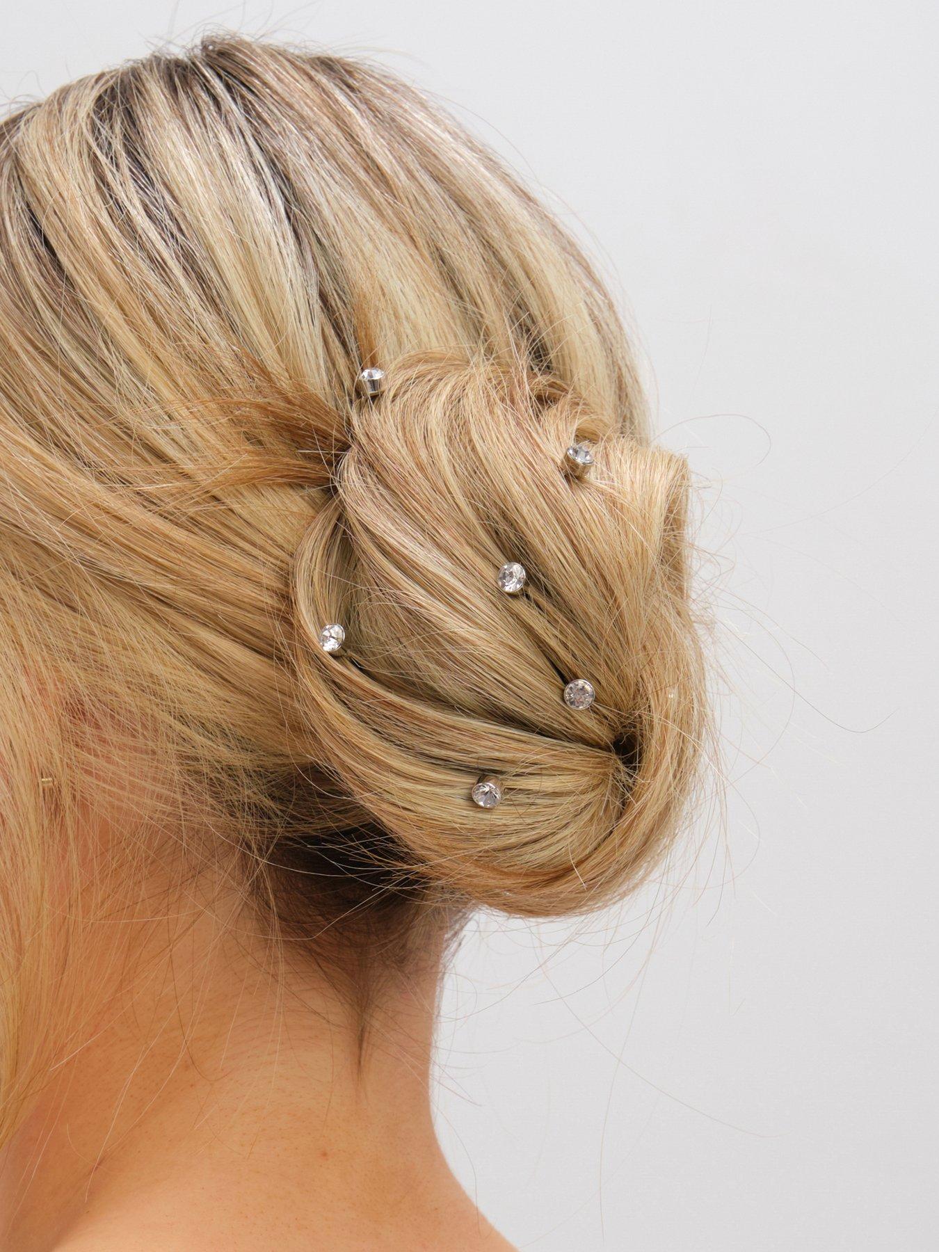 Image 1 of 3 of Jon Richard Silver Plated Crystal Pins