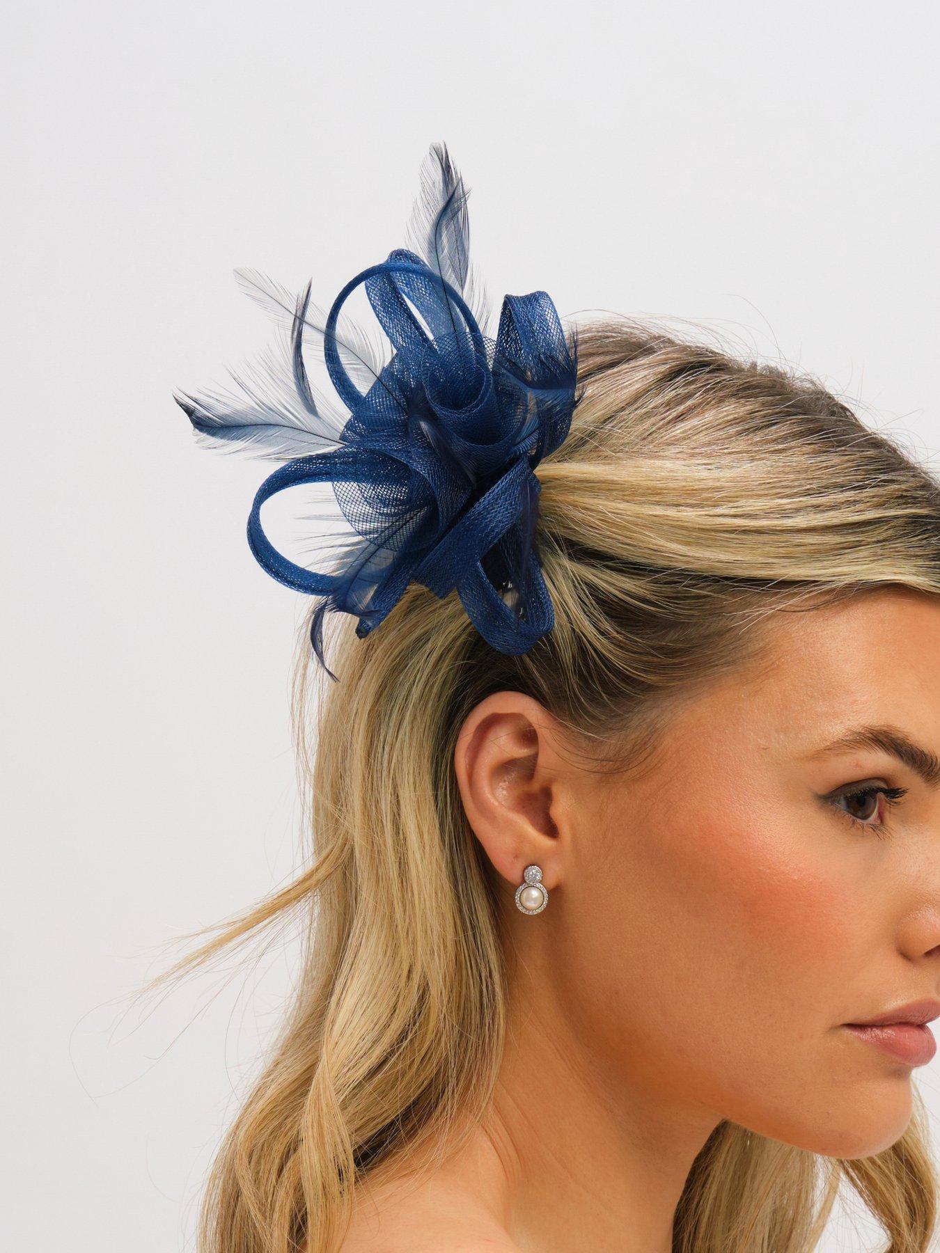 Image 3 of 3 of Jon Richard Navy Small Clip Fascinator