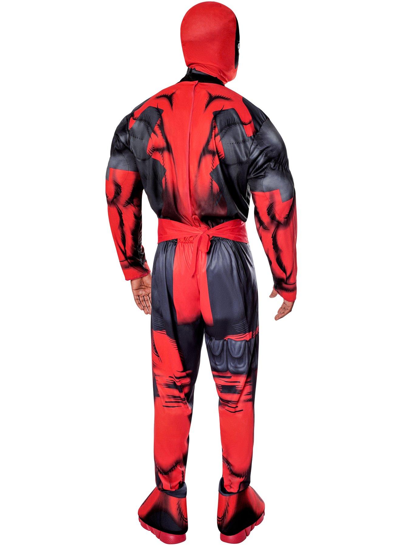 Image 2 of 5 of Deluxe Fiber Filled Deadpool Adult Costume