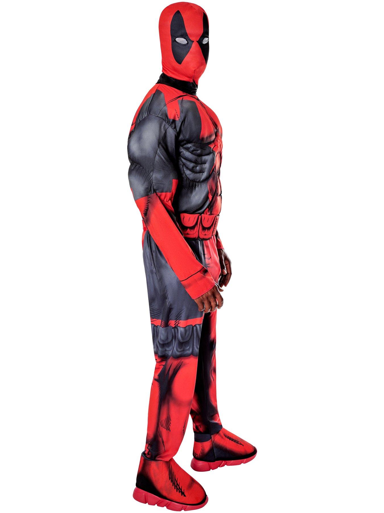 Image 3 of 5 of Deluxe Fiber Filled Deadpool Adult Costume