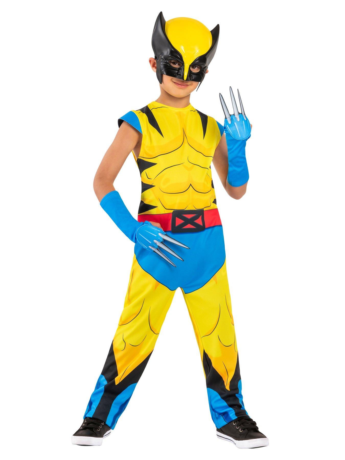 front image of wolverine-child-costume