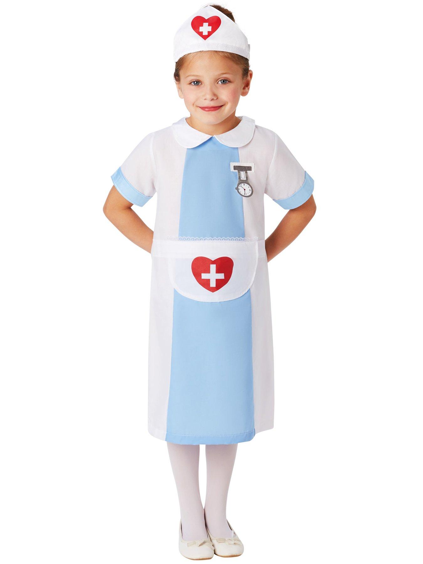 front image of nurse-child-costume