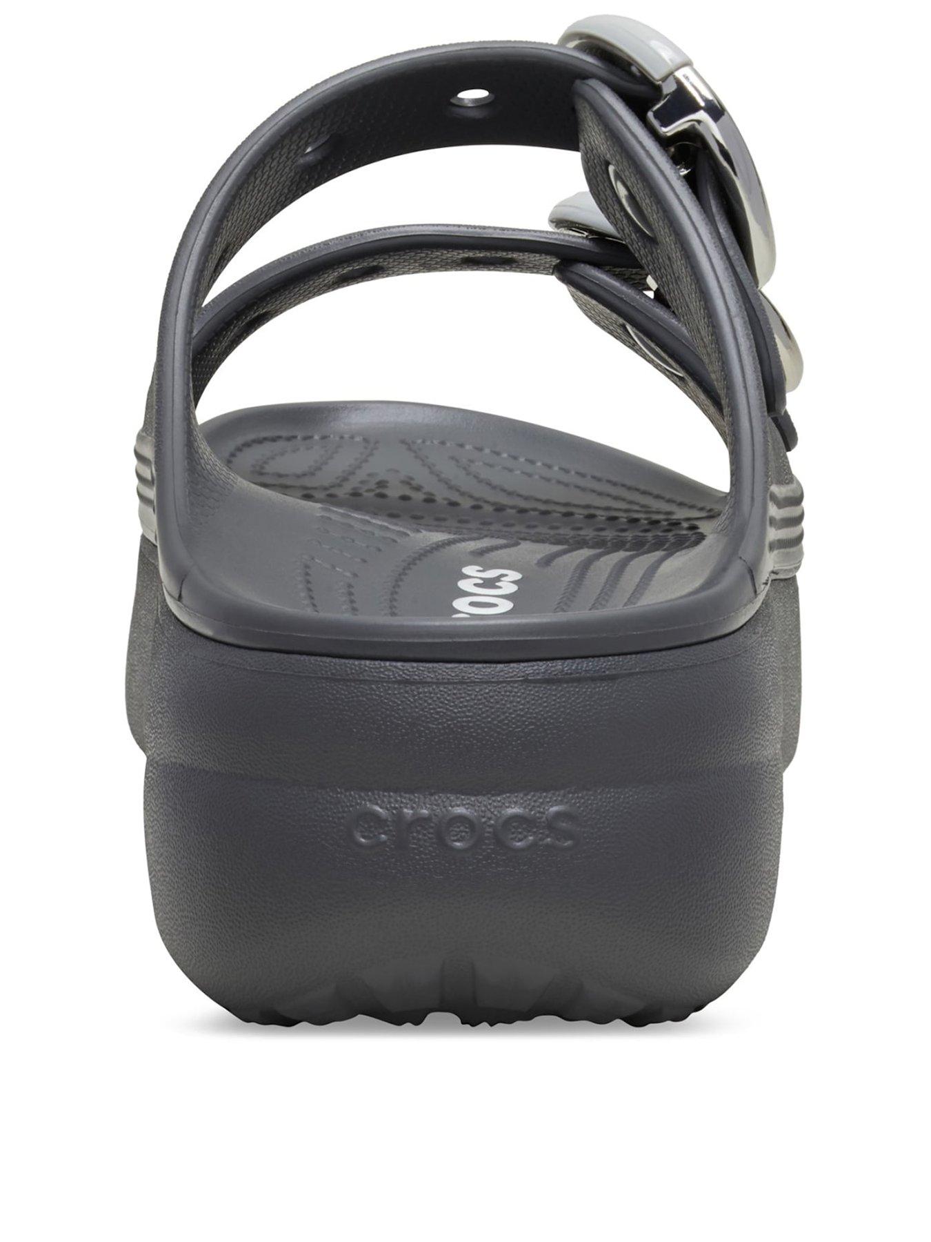  image of crocs-saturday-platform-buckle-carbon