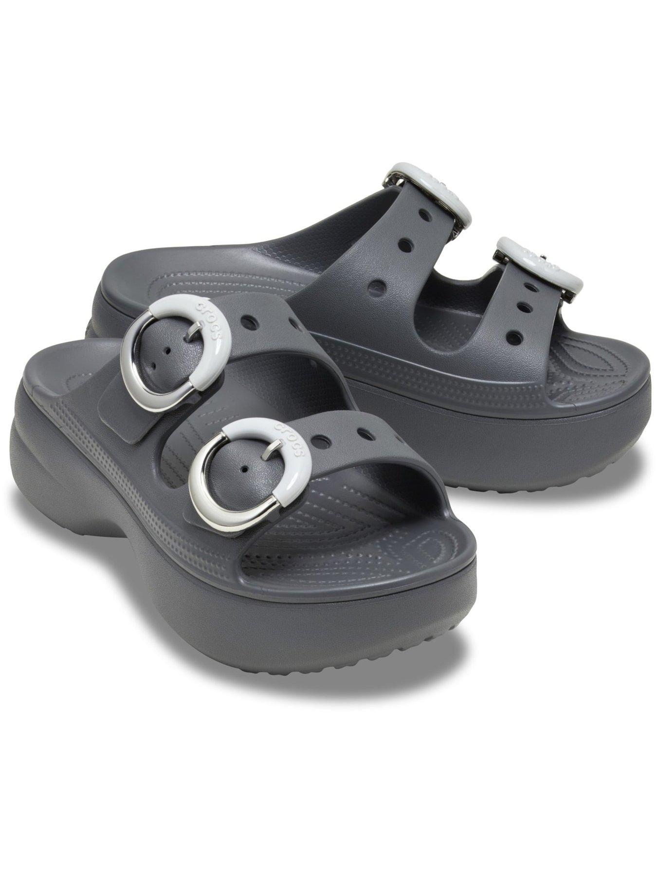 image of crocs-saturday-platform-buckle-carbon