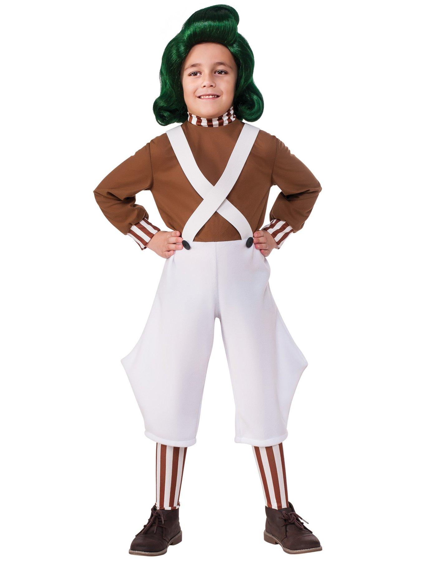 Image 1 of 3 of Willy Wonka Oompa Loompa Child Costume