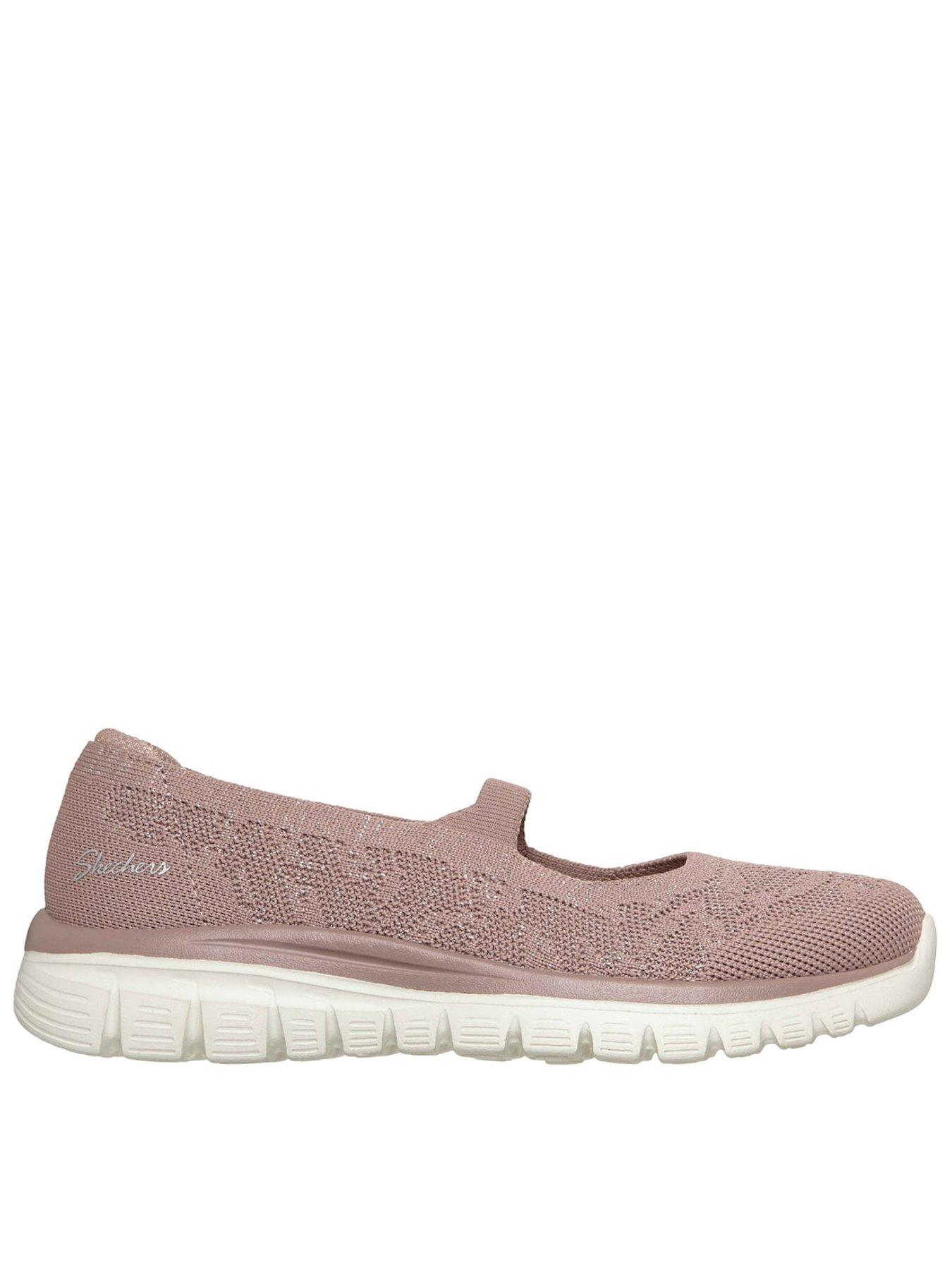  image of skechers-graceful-ballet-flat-trainers--pink