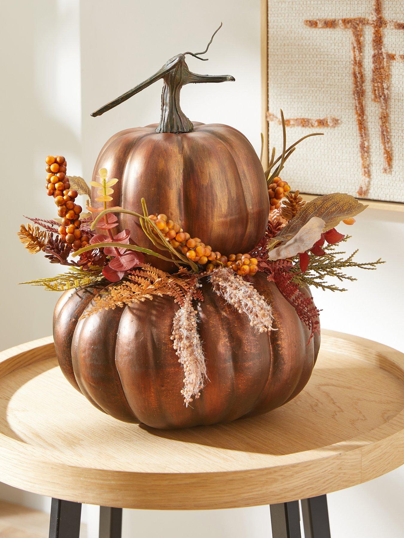 The Very Collection 33 cm Pumpkin Stack Autumn Decoration