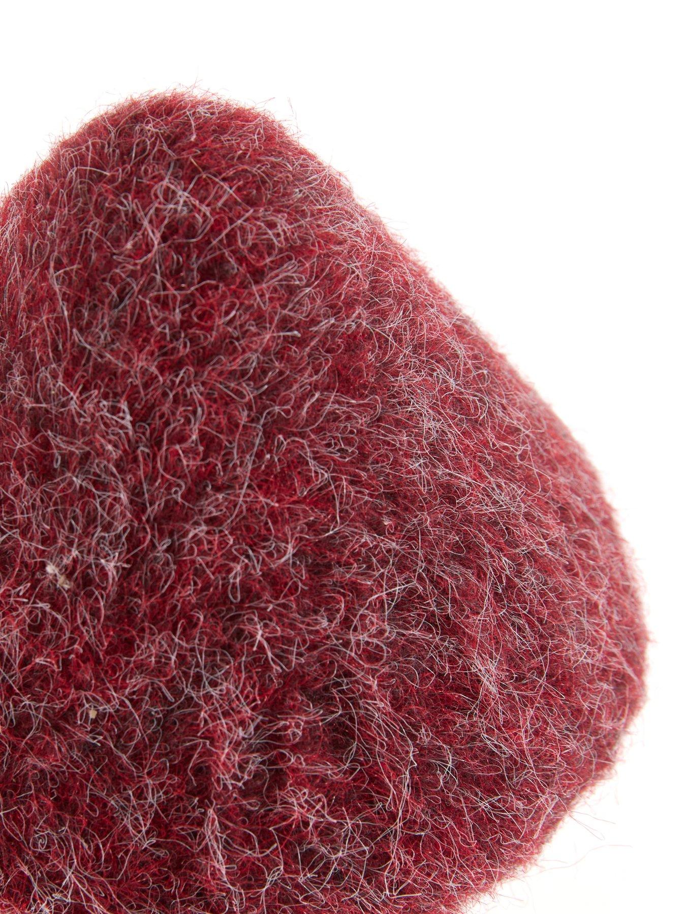 Image 5 of 7 of The Very Collection Set of 3&nbsp;Fur Toadstool Autumn Decorations - Red