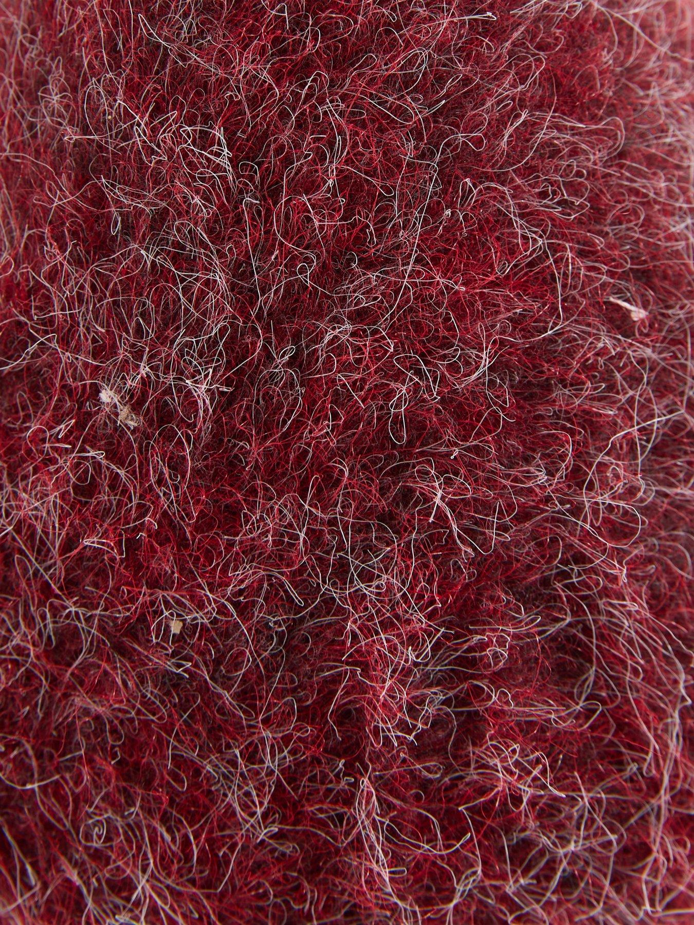 Image 7 of 7 of The Very Collection Set of 3&nbsp;Fur Toadstool Autumn Decorations - Red