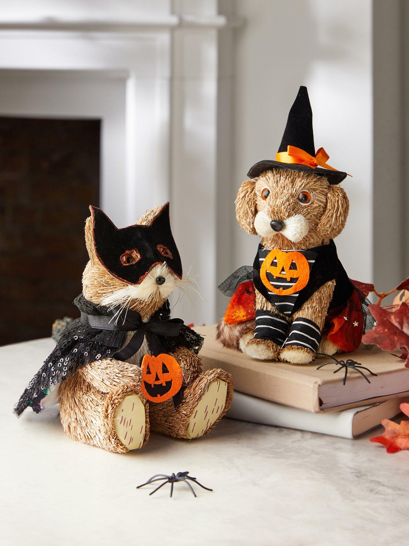 Image 1 of 7 of The Very Collection Set of 2 Cat and&nbsp;Dog Halloween Decorations