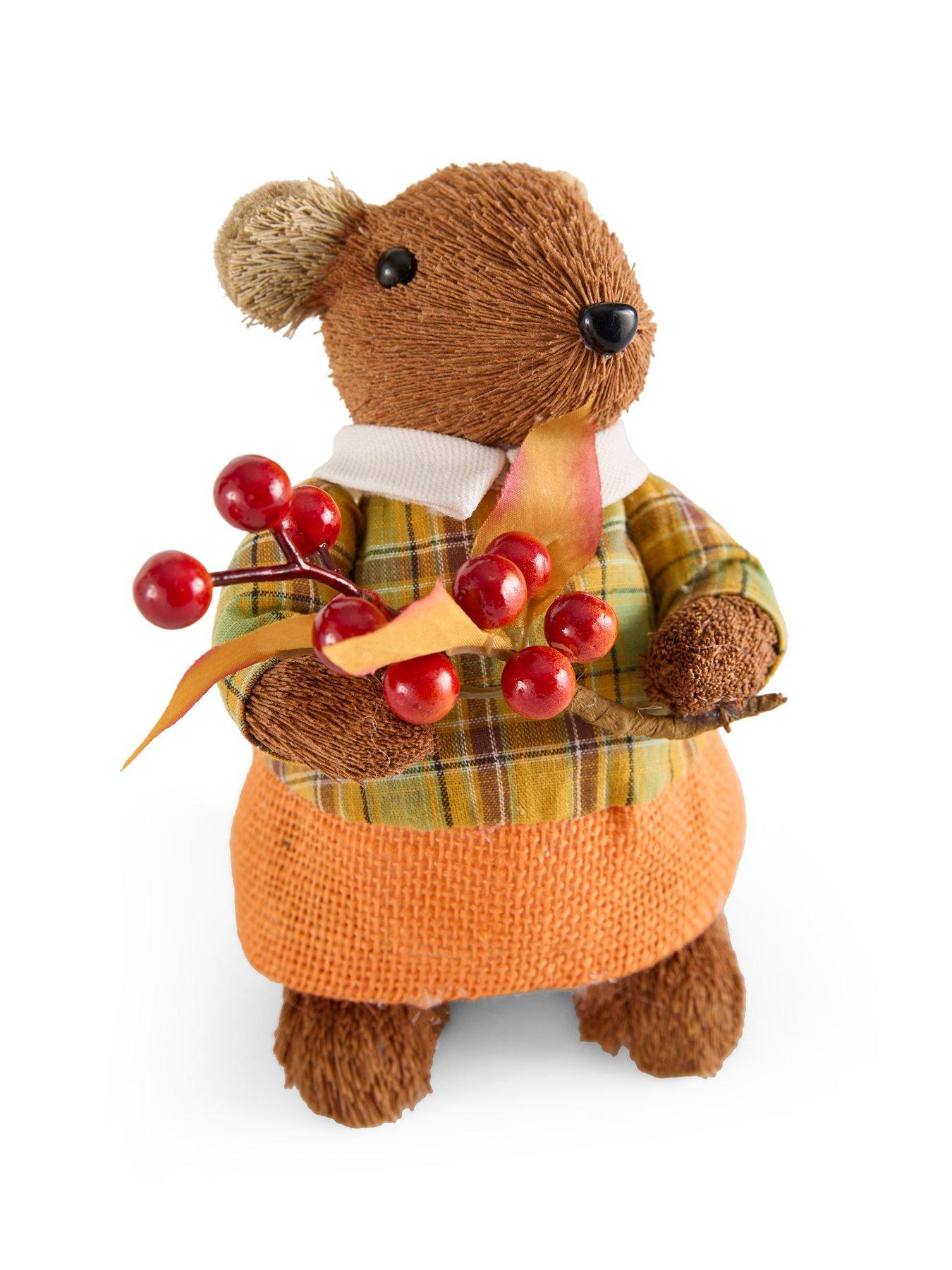Image 4 of 7 of The Very Collection Set of 2 Mouse Boy Girl Autumn D&eacute;cor