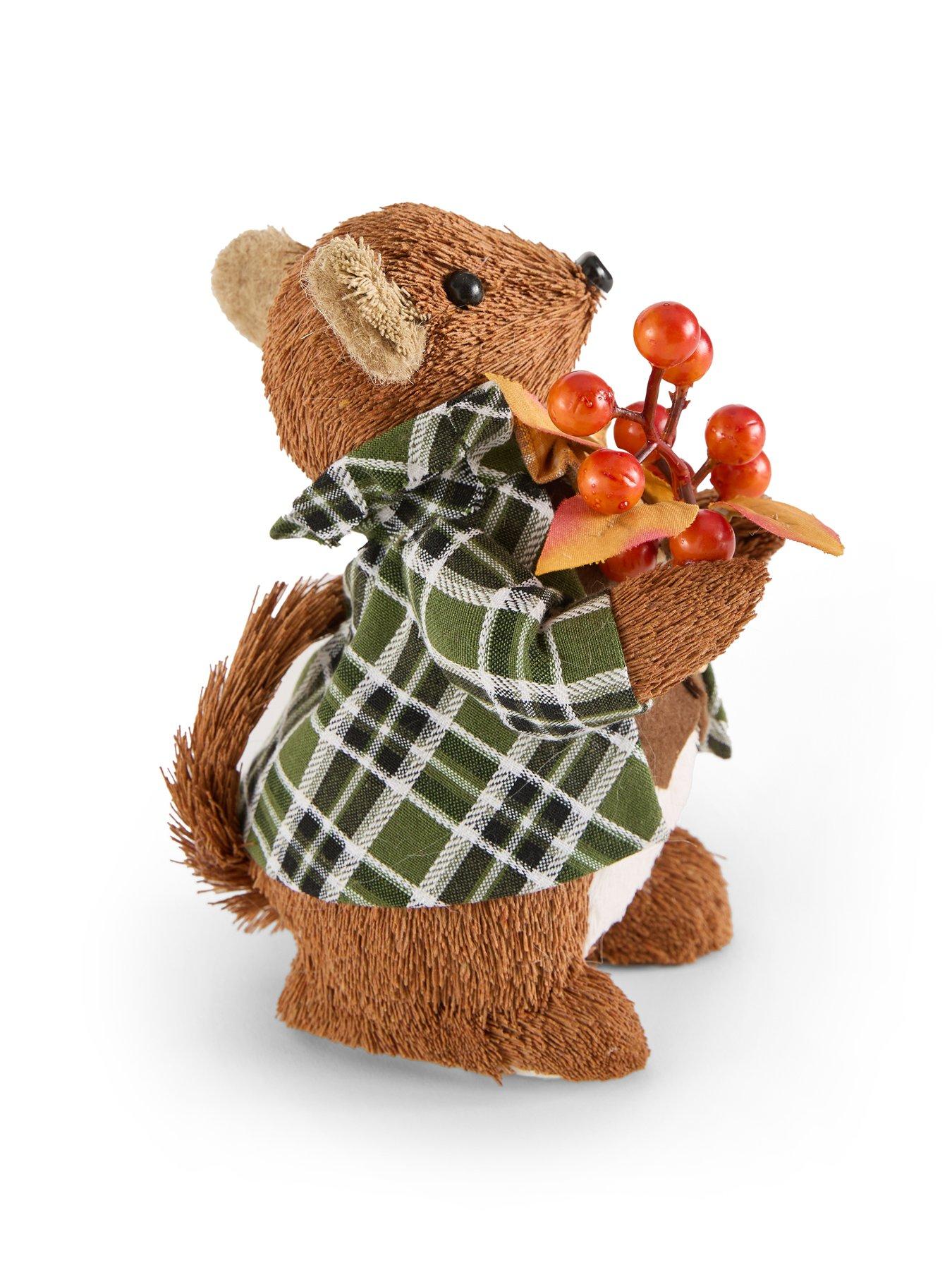 Image 5 of 7 of The Very Collection Set of 2 Mouse Boy Girl Autumn D&eacute;cor