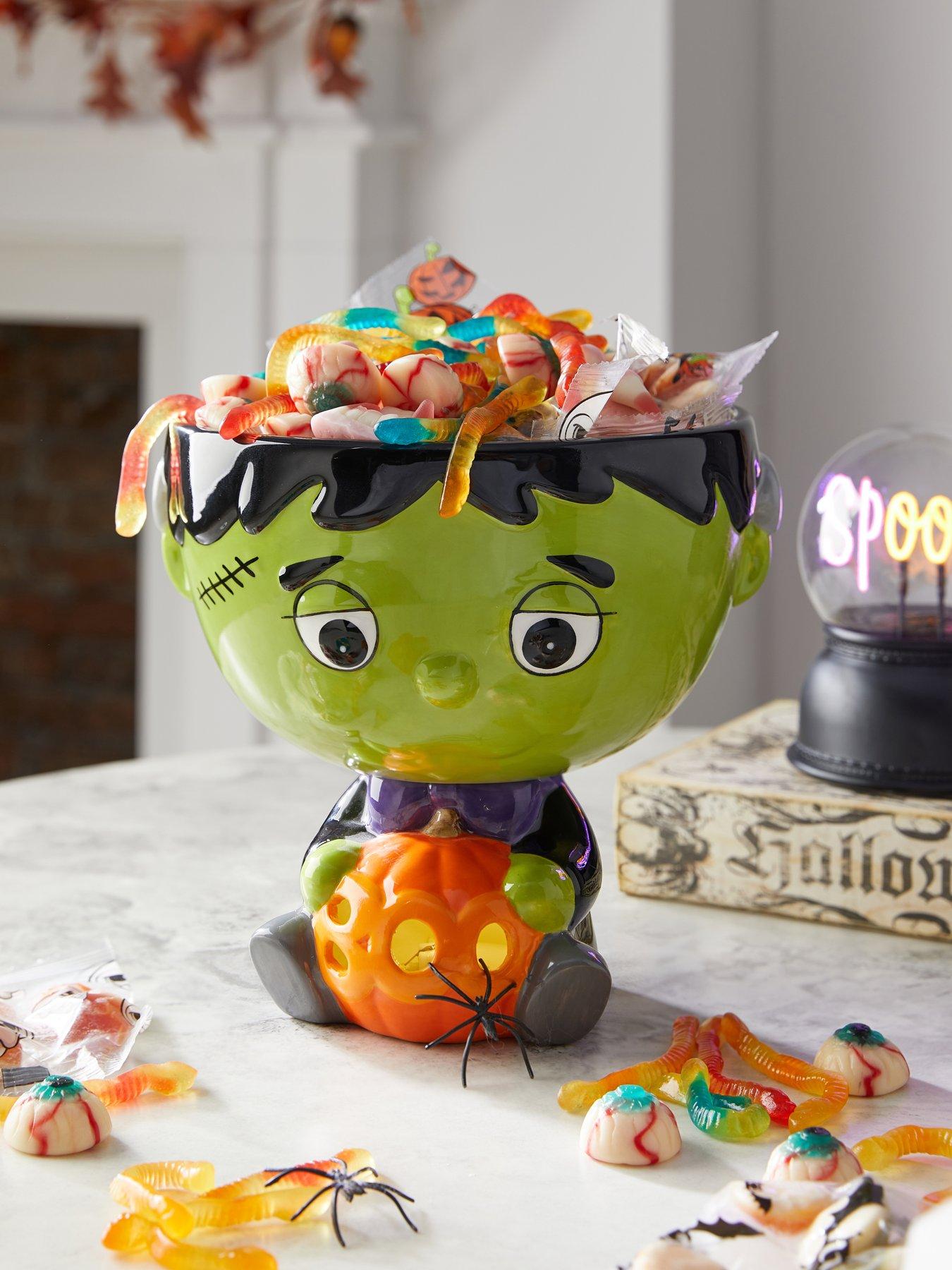 The Very Collection Light Up Halloween Frankenstein Treat Bowl